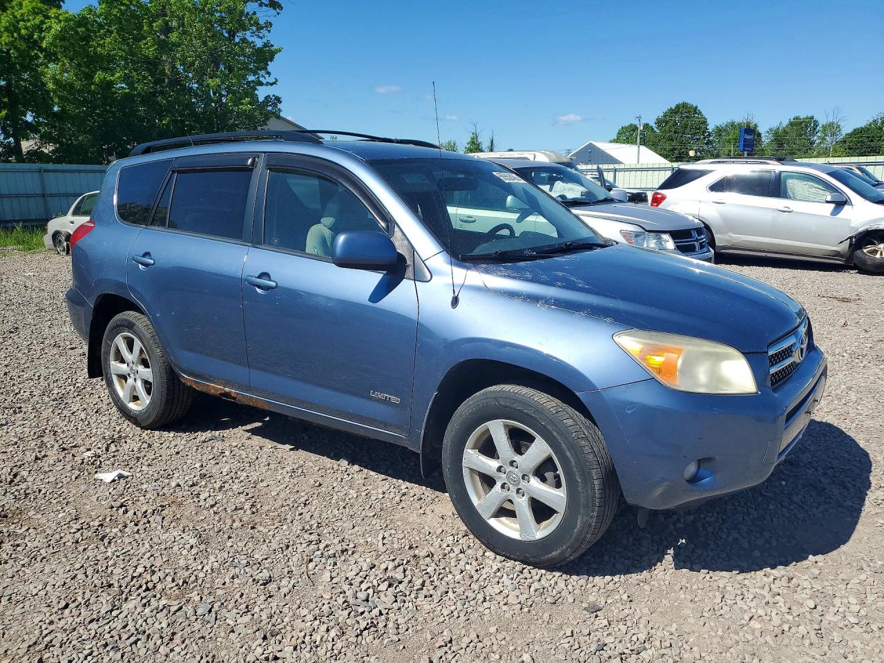 2007 Toyota Rav4 Limited Blue vin: JTMBD31V376027158