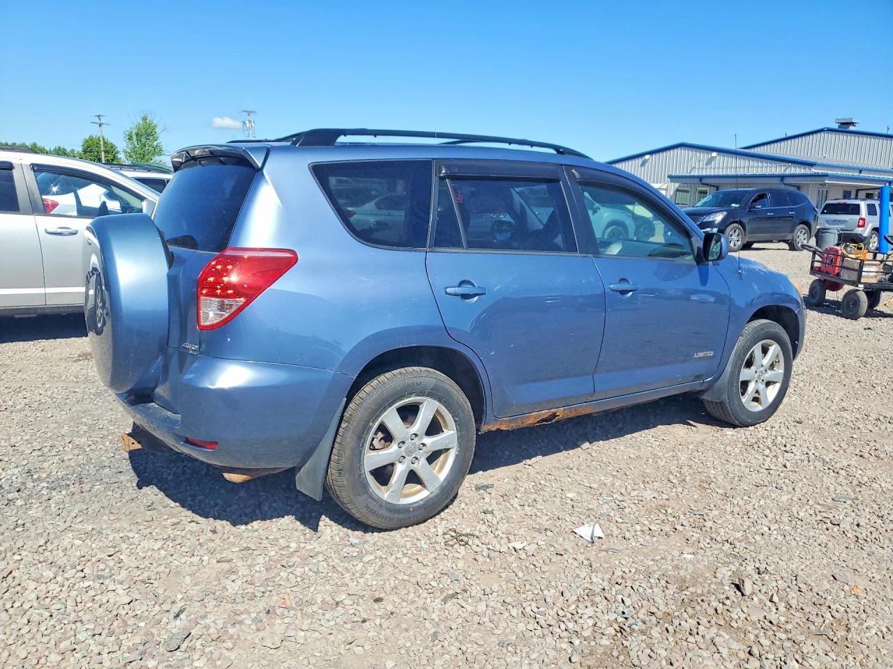 2007 Toyota Rav4 Limited Blue vin: JTMBD31V376027158