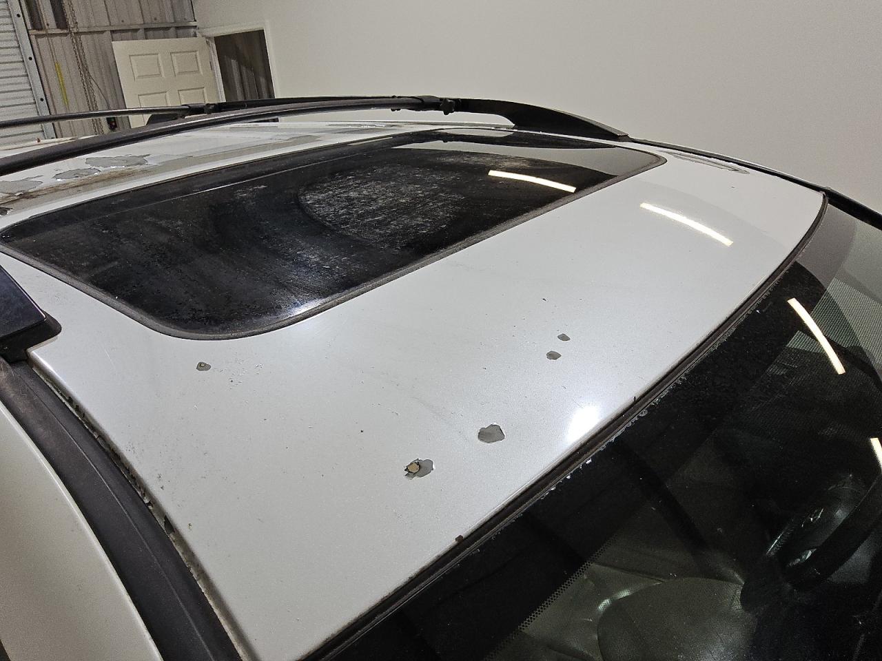 2008 Toyota Rav4 Limited White vin: JTMBD31V385154614 Damage: Roof, Peeling, 6 To 7 Inches