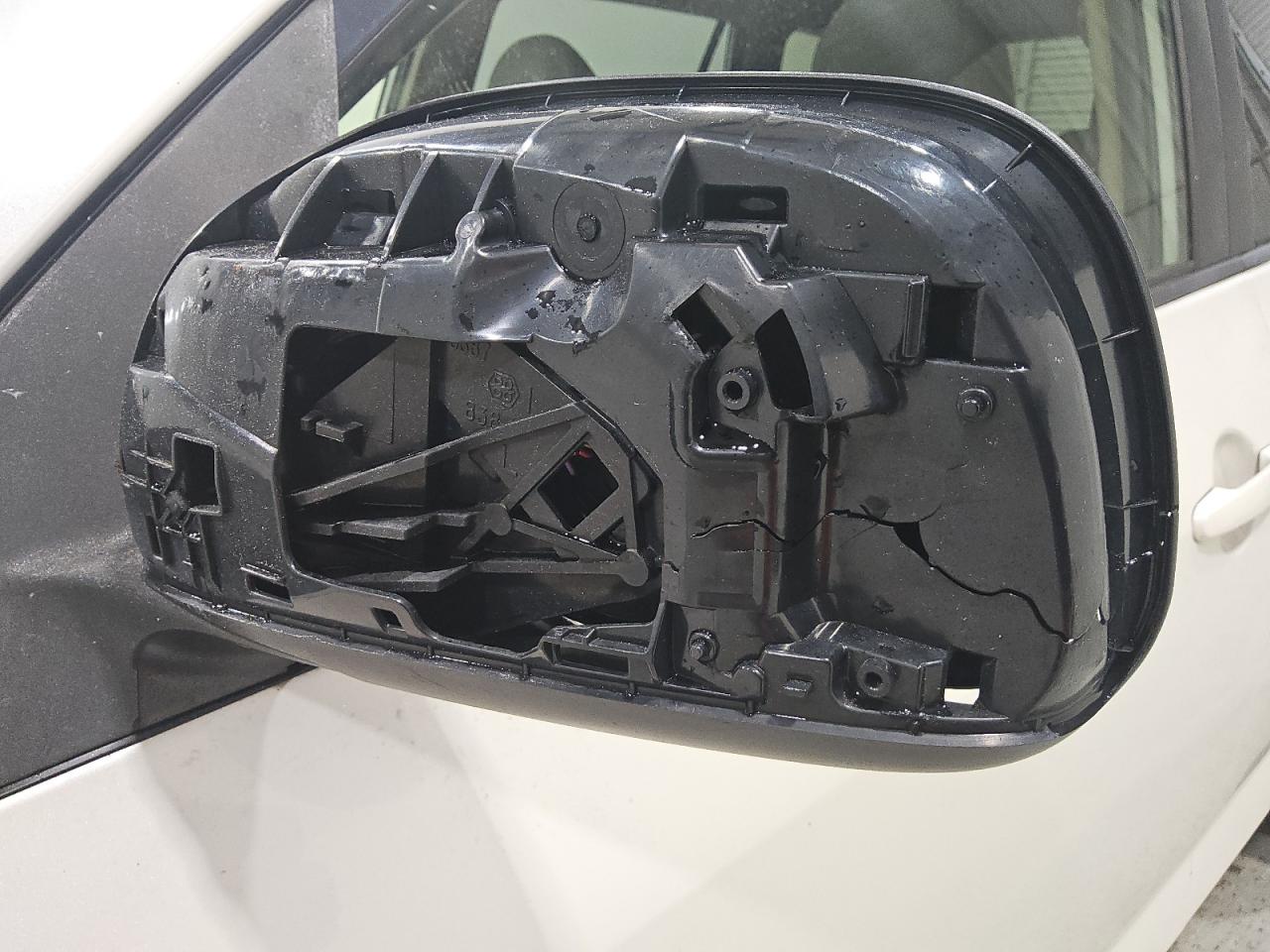 2008 Toyota Rav4 Limited White vin: JTMBD31V385154614 Damage: Lf Mirror Cover, Broken, Replacement Required
