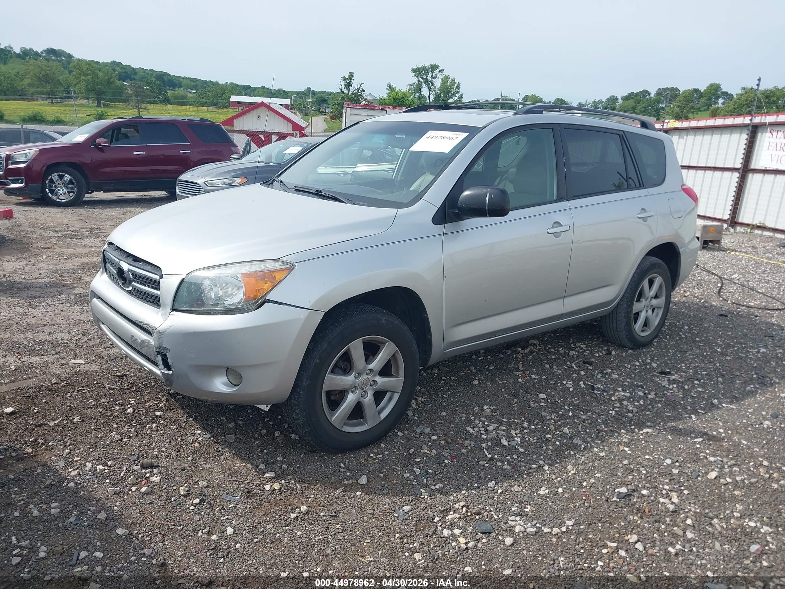2007 Toyota Rav4 Limited Silver vin: JTMBD31V475057405