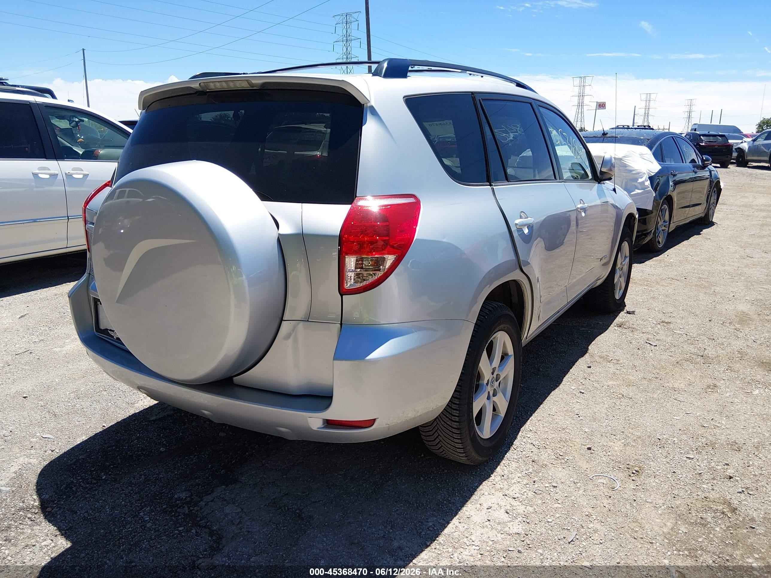 2007 Toyota Rav4 Limited Silver vin: JTMBD31V476022812