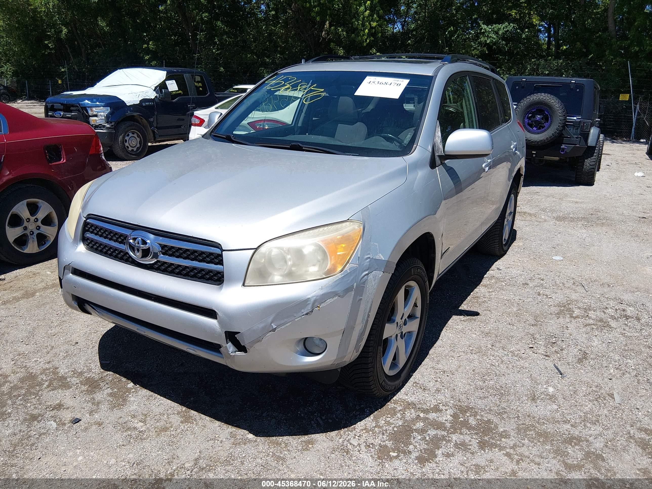2007 Toyota Rav4 Limited Silver vin: JTMBD31V476022812