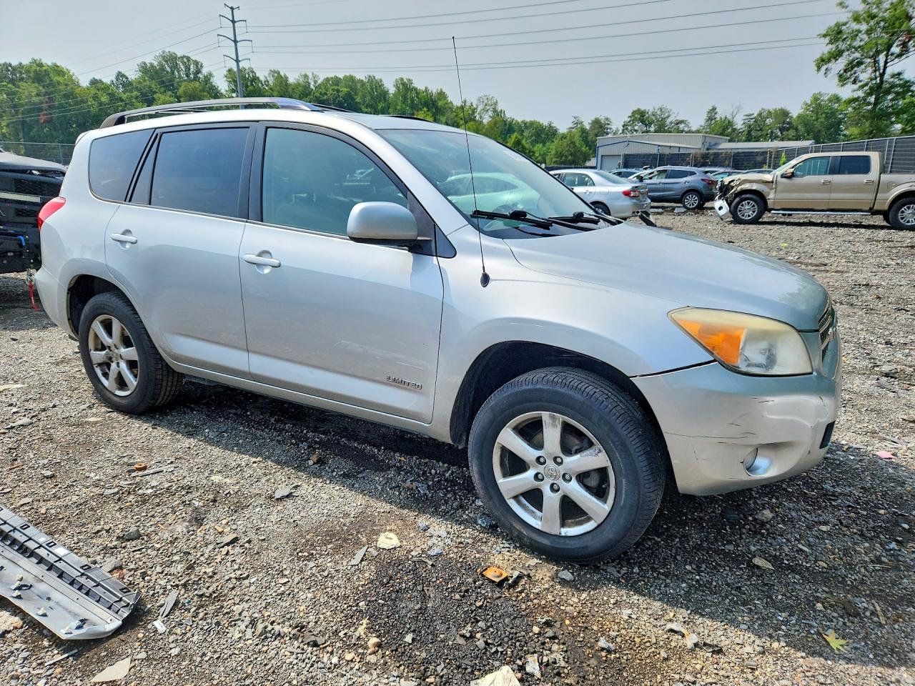 2007 Toyota Rav4 Limited Silver vin: JTMBD31V476045975