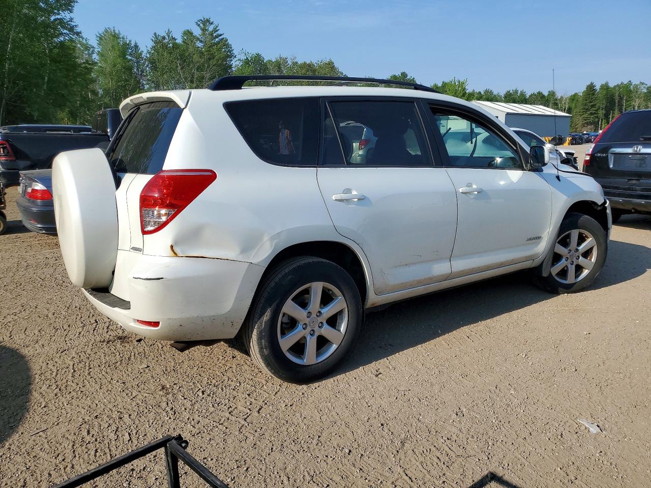 2008 Toyota Rav4 Limited White vin: JTMBD31V485129320