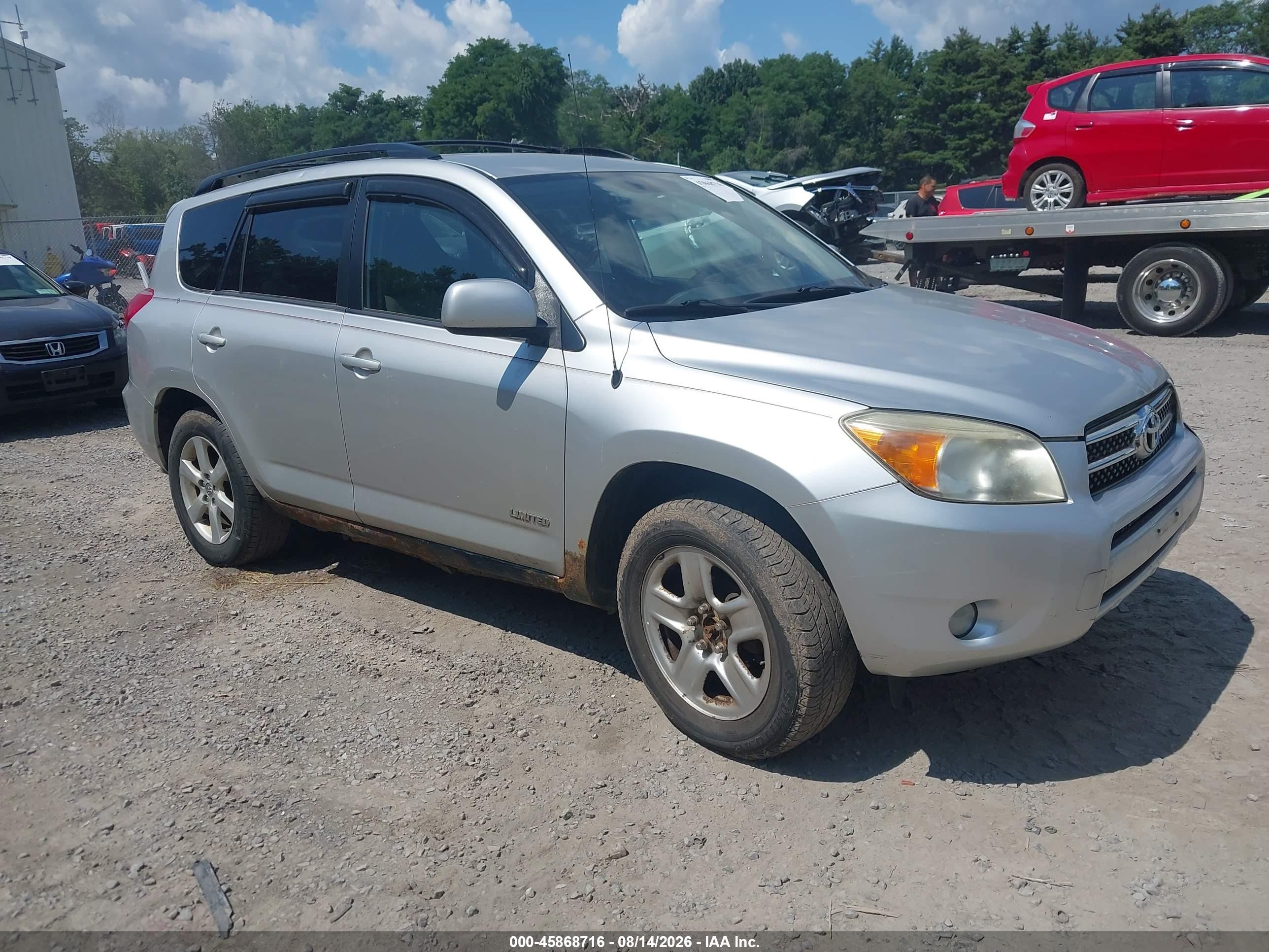 2008 Toyota Rav4 Limited Серебряный vin: JTMBD31V485132721