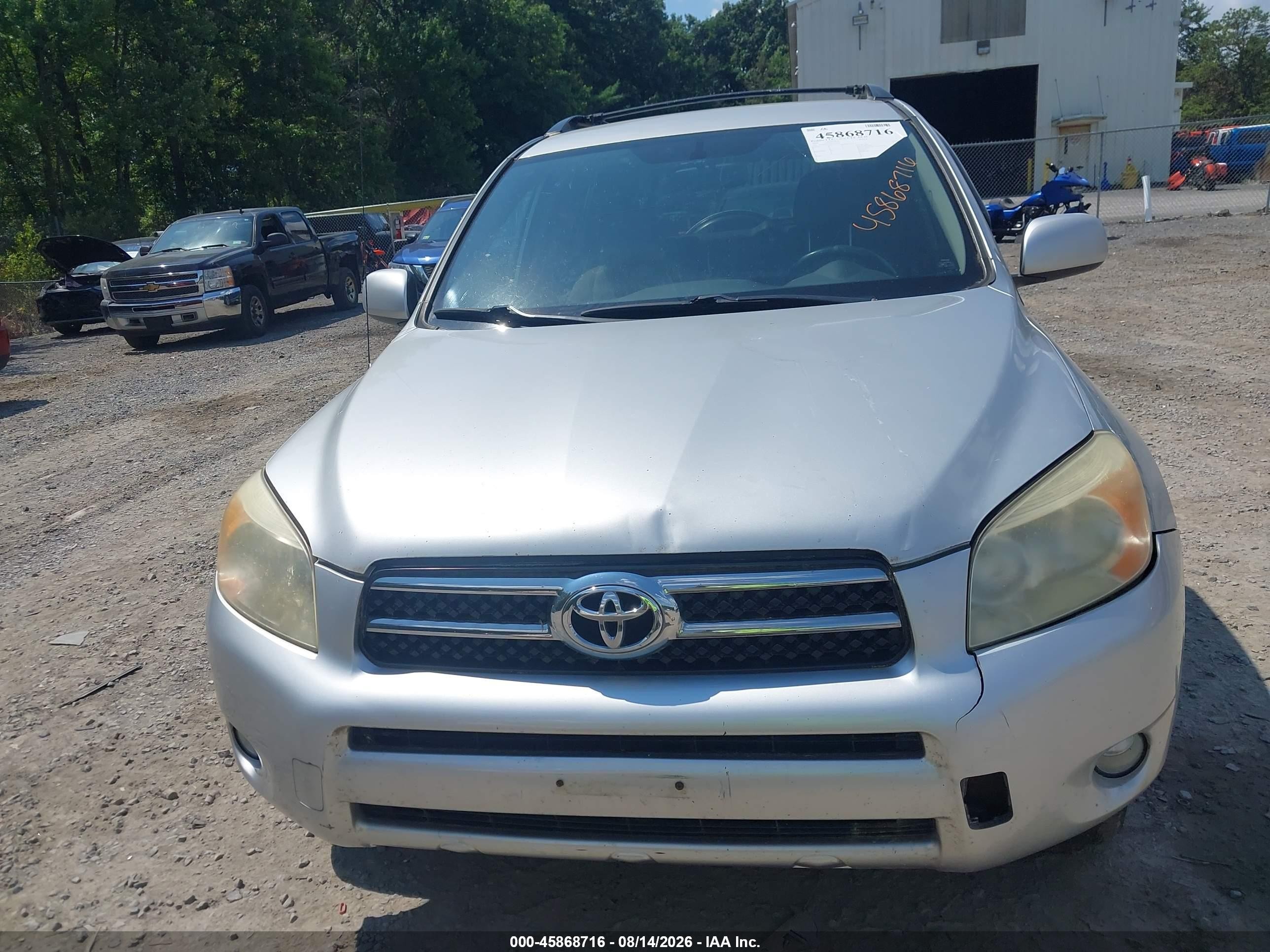 2008 Toyota Rav4 Limited Silver vin: JTMBD31V485132721
