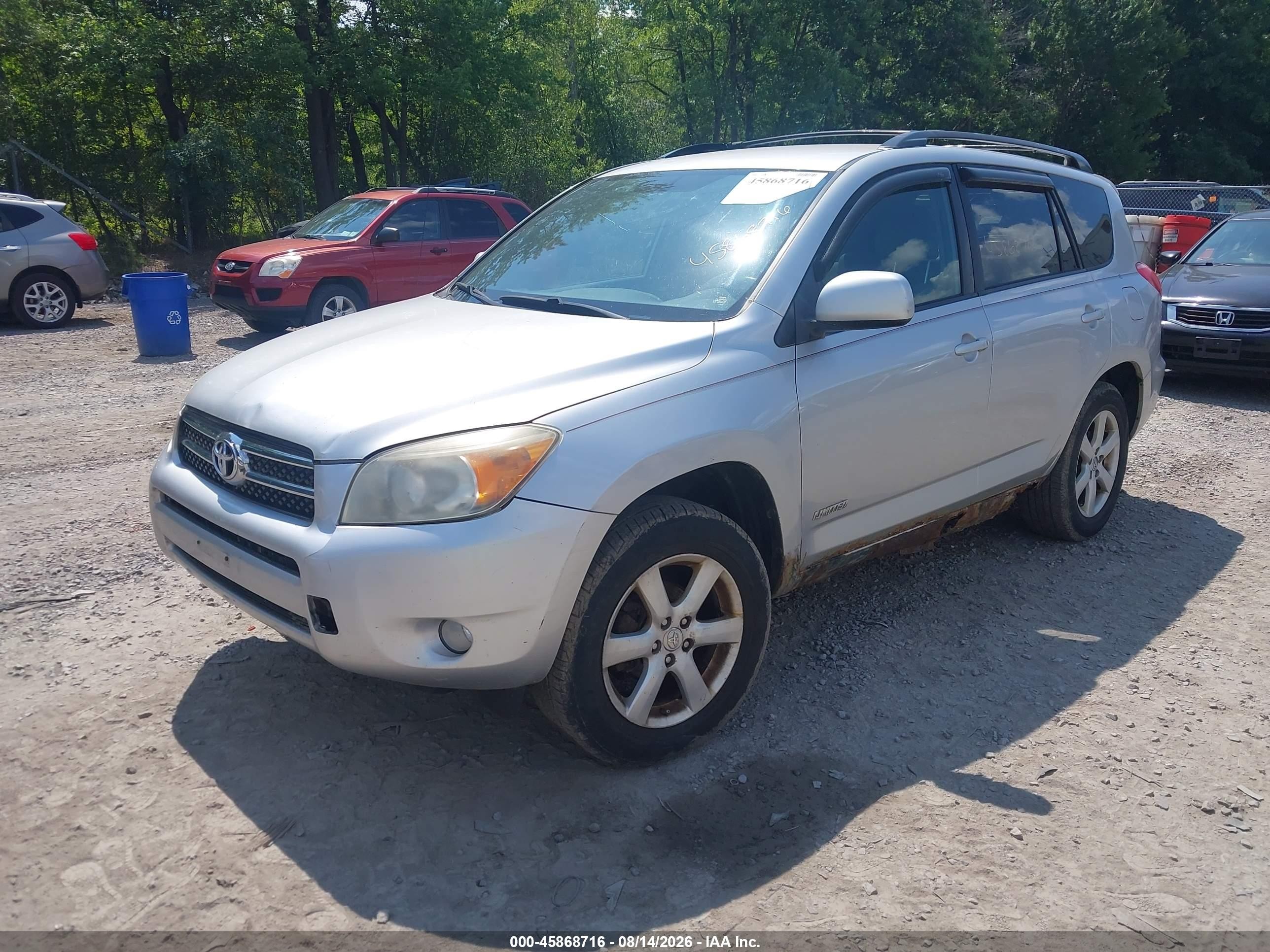 2008 Toyota Rav4 Limited Silver vin: JTMBD31V485132721
