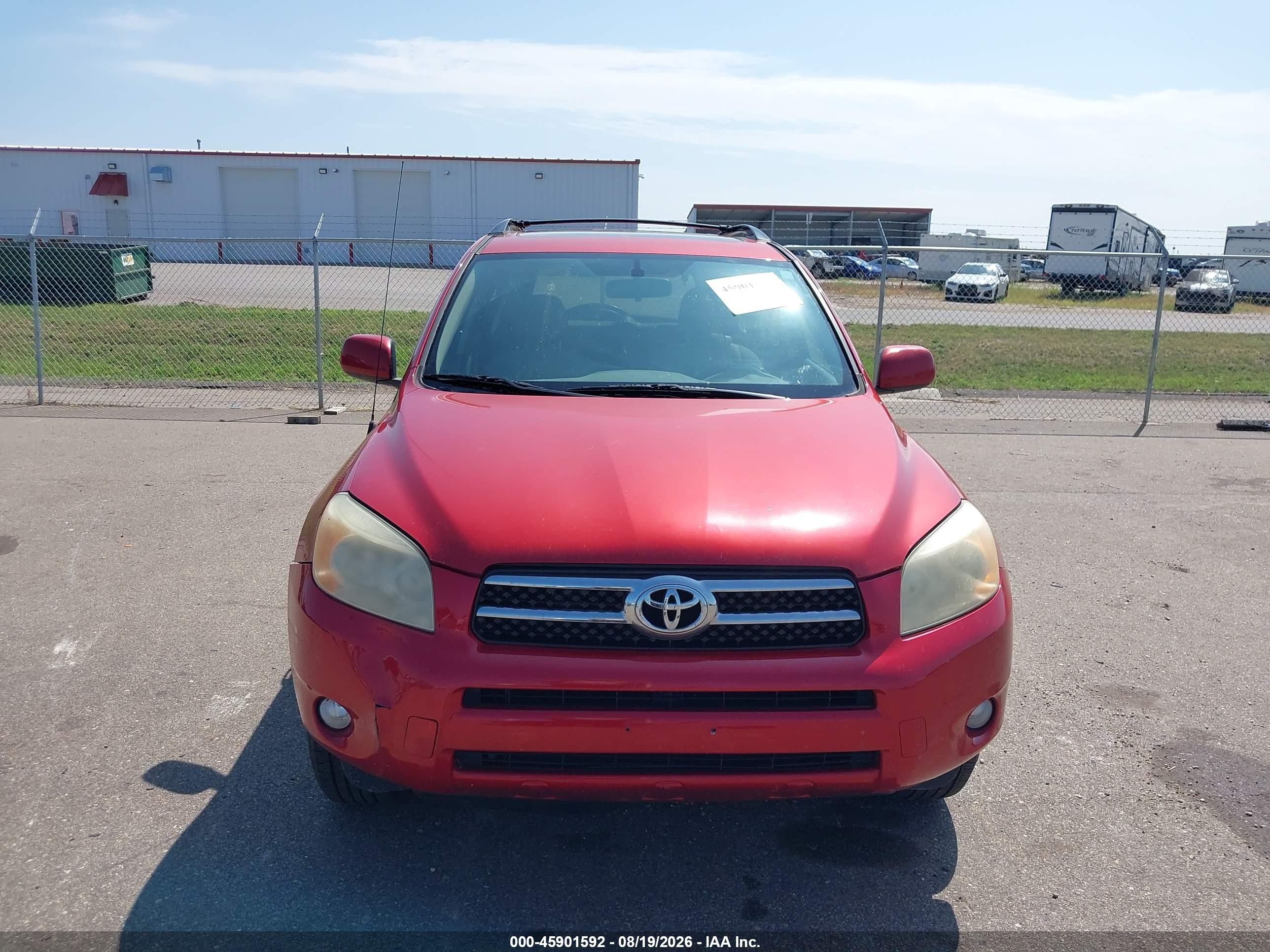 2008 Toyota Rav4 Limited Красный vin: JTMBD31V485171034
