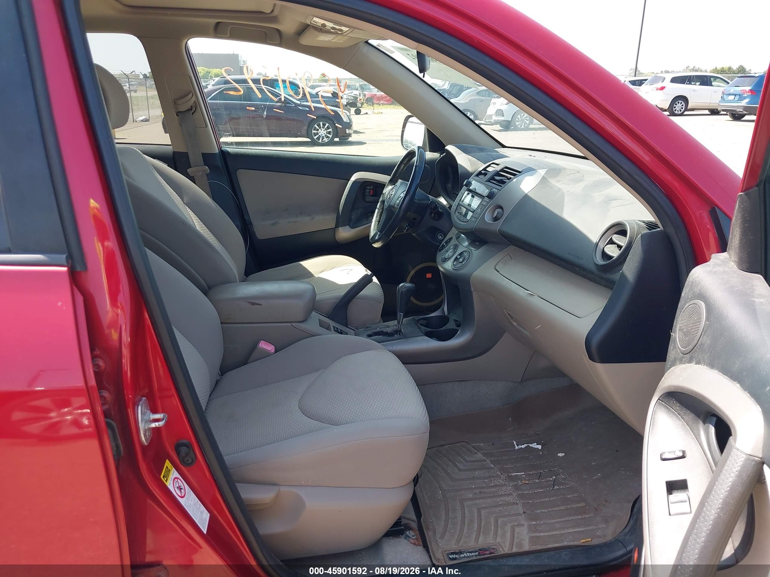 2008 Toyota Rav4 Limited Красный vin: JTMBD31V485171034