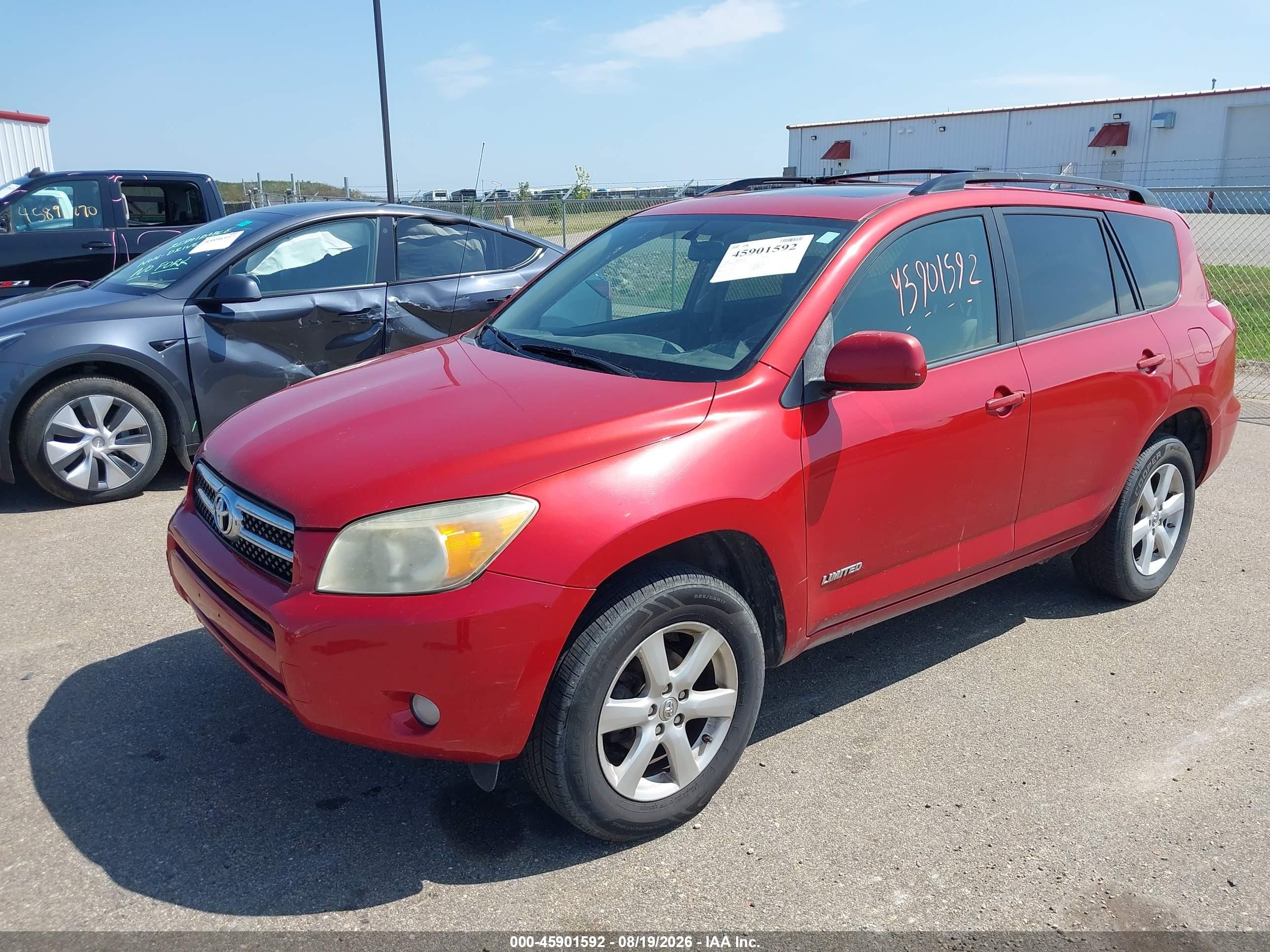 2008 Toyota Rav4 Limited Красный vin: JTMBD31V485171034