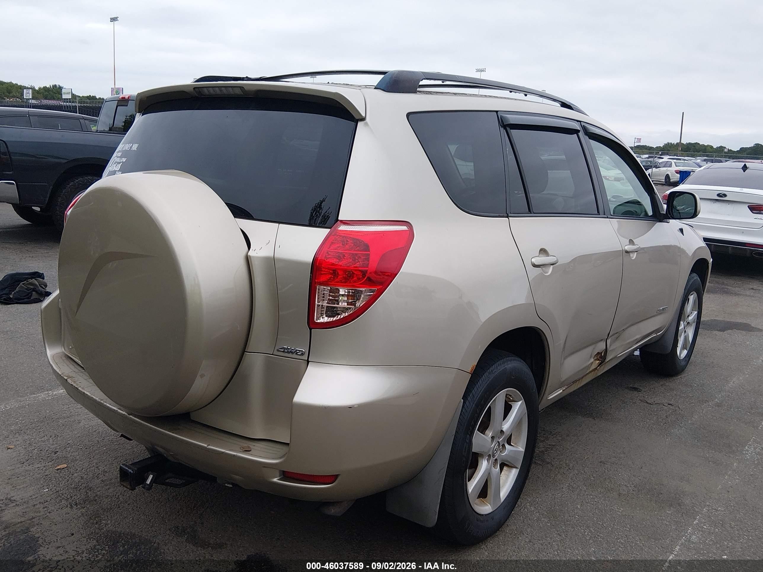 2008 Toyota Rav4 Limited Tan vin: JTMBD31V486085958