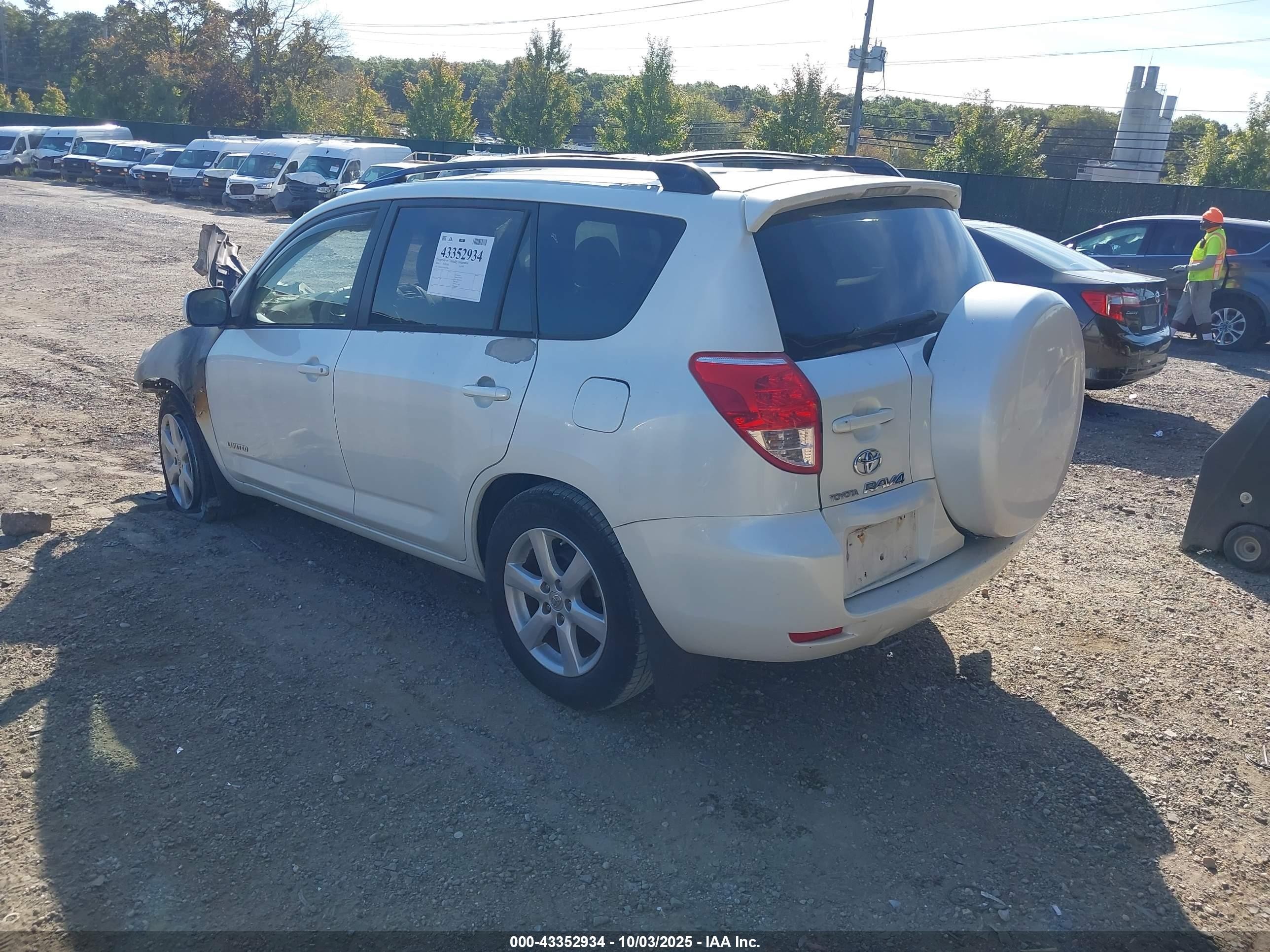 2006 Toyota Rav4 Limited White vin: JTMBD31V565024606