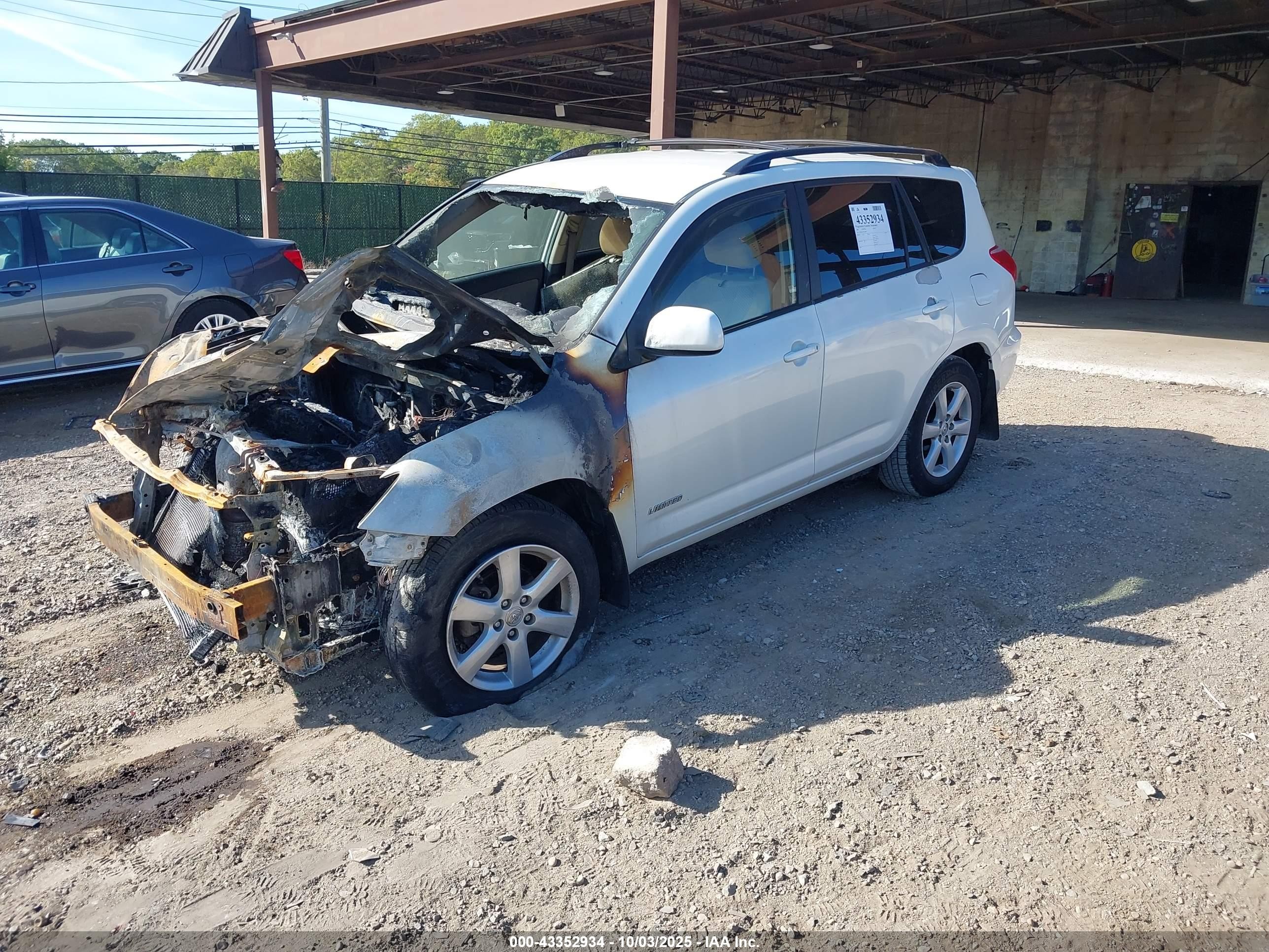 2006 Toyota Rav4 Limited White vin: JTMBD31V565024606