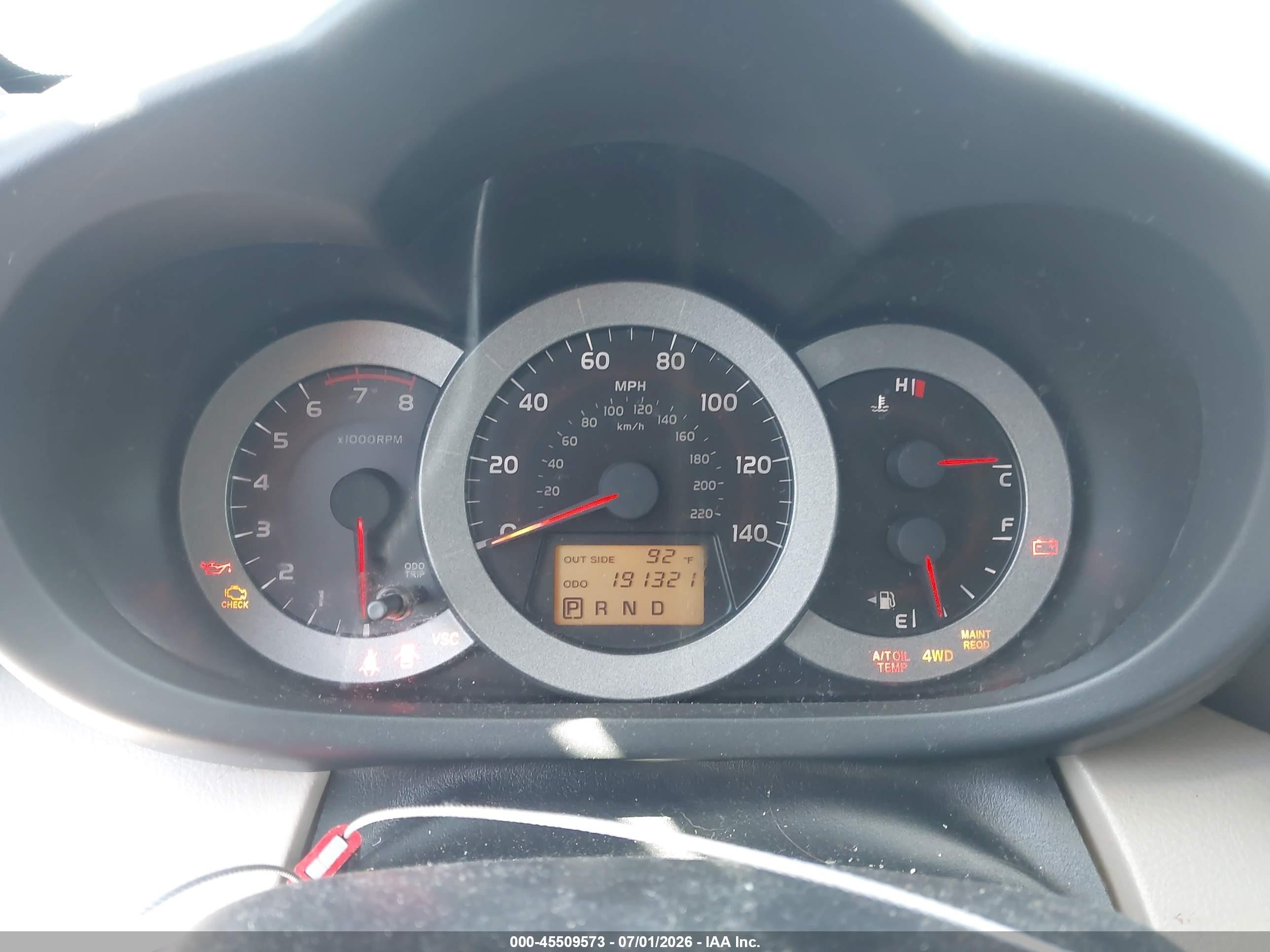2007 Toyota Rav4 Limited Black vin: JTMBD31V576045497