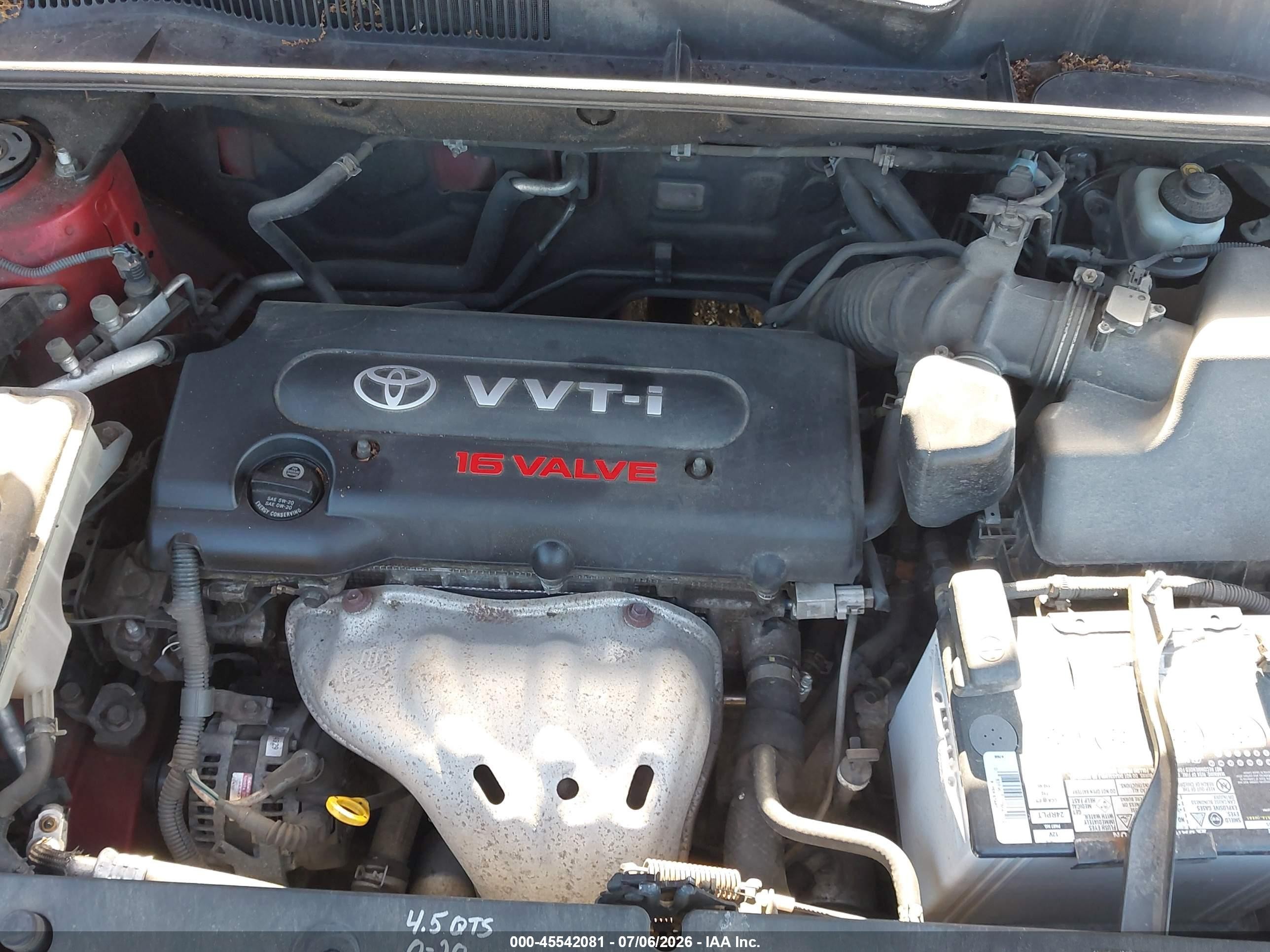 2008 Toyota Rav4 Limited Red vin: JTMBD31V585132694
