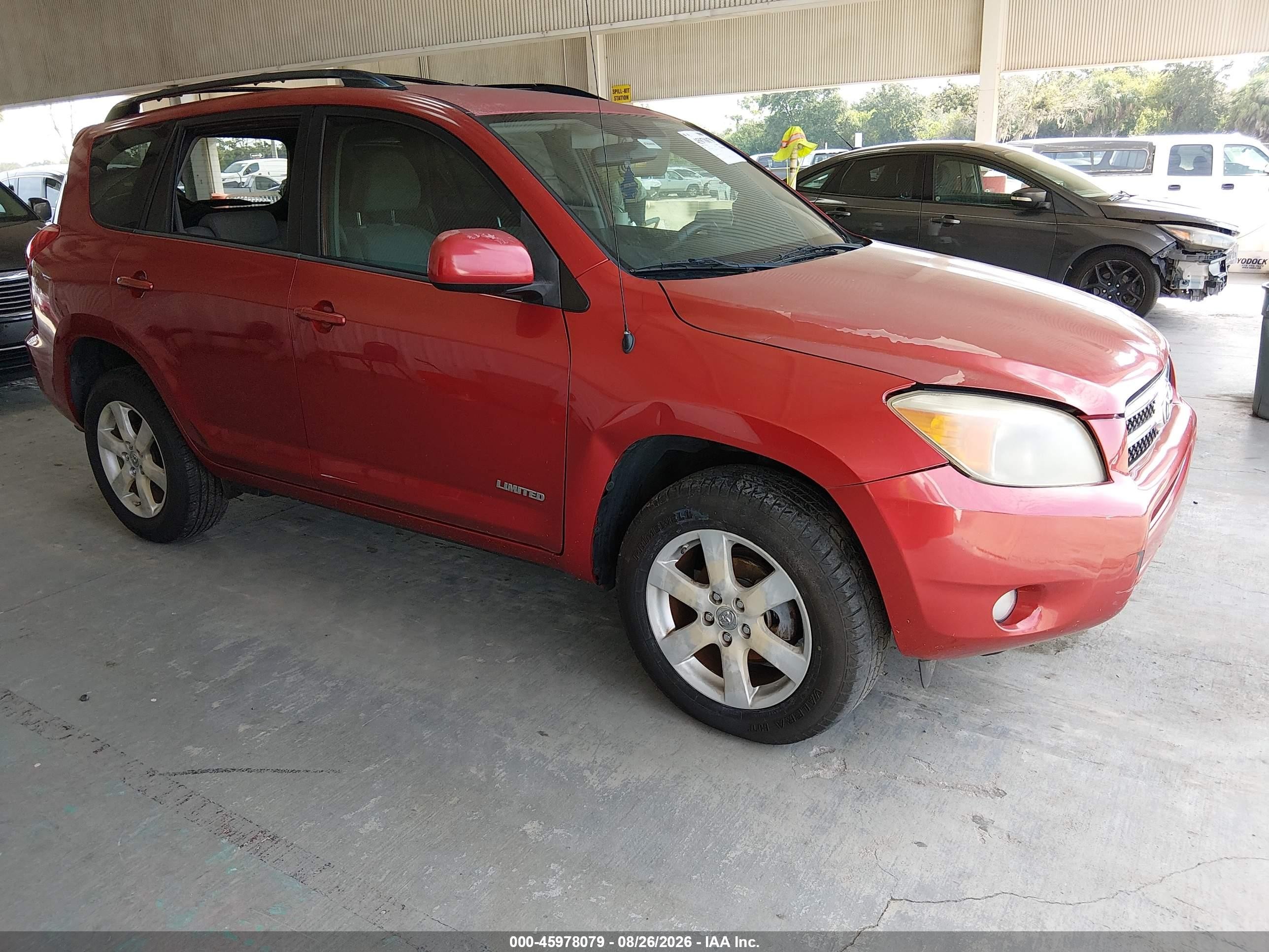 2008 Toyota Rav4 Limited Red vin: JTMBD31V585140455