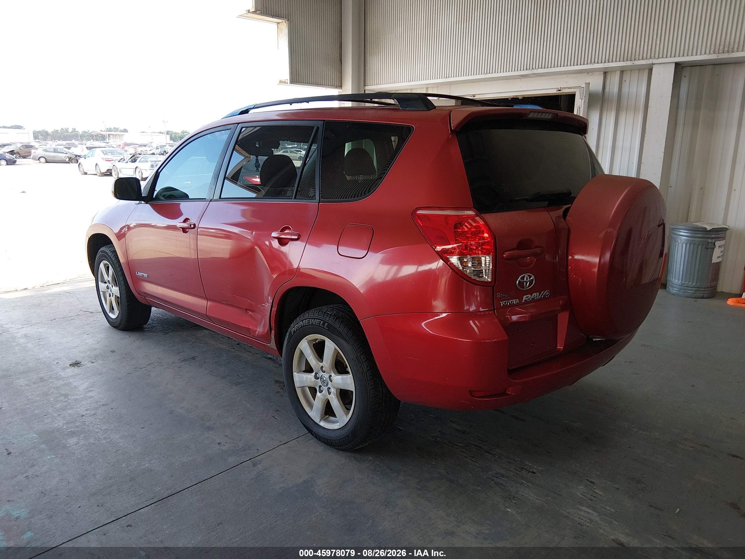 2008 Toyota Rav4 Limited Red vin: JTMBD31V585140455