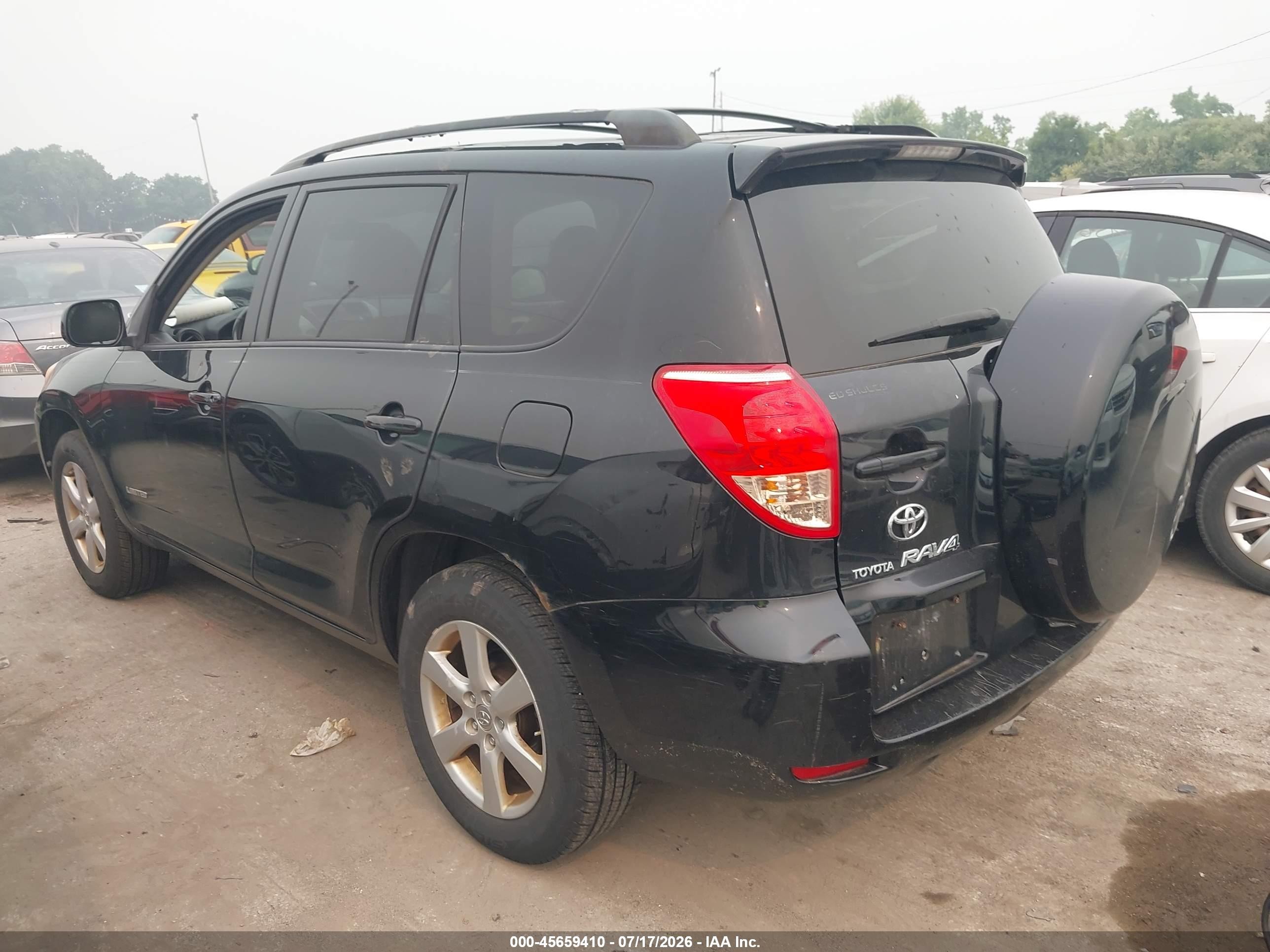2008 Toyota Rav4 Limited Black vin: JTMBD31V585175528