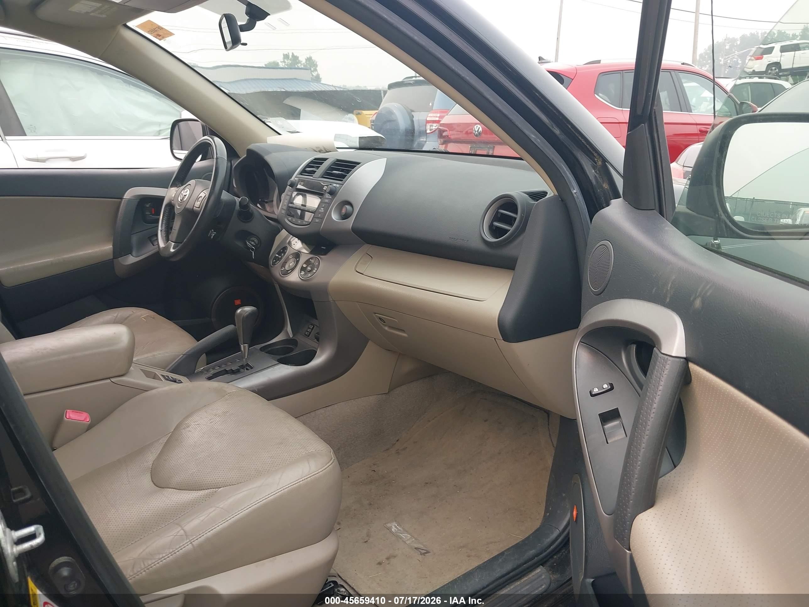 2008 Toyota Rav4 Limited Black vin: JTMBD31V585175528