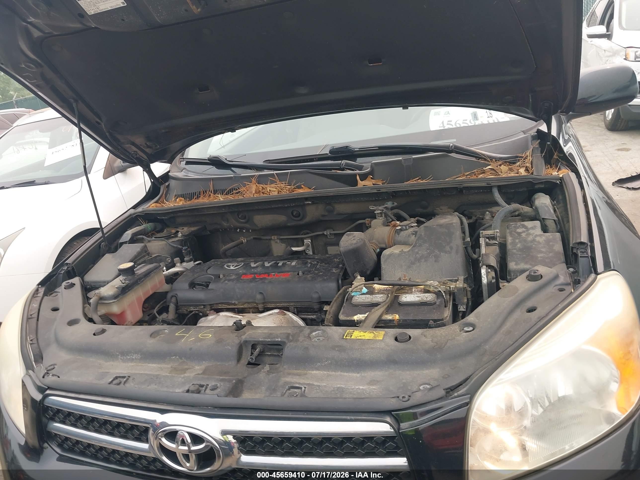 2008 Toyota Rav4 Limited Black vin: JTMBD31V585175528