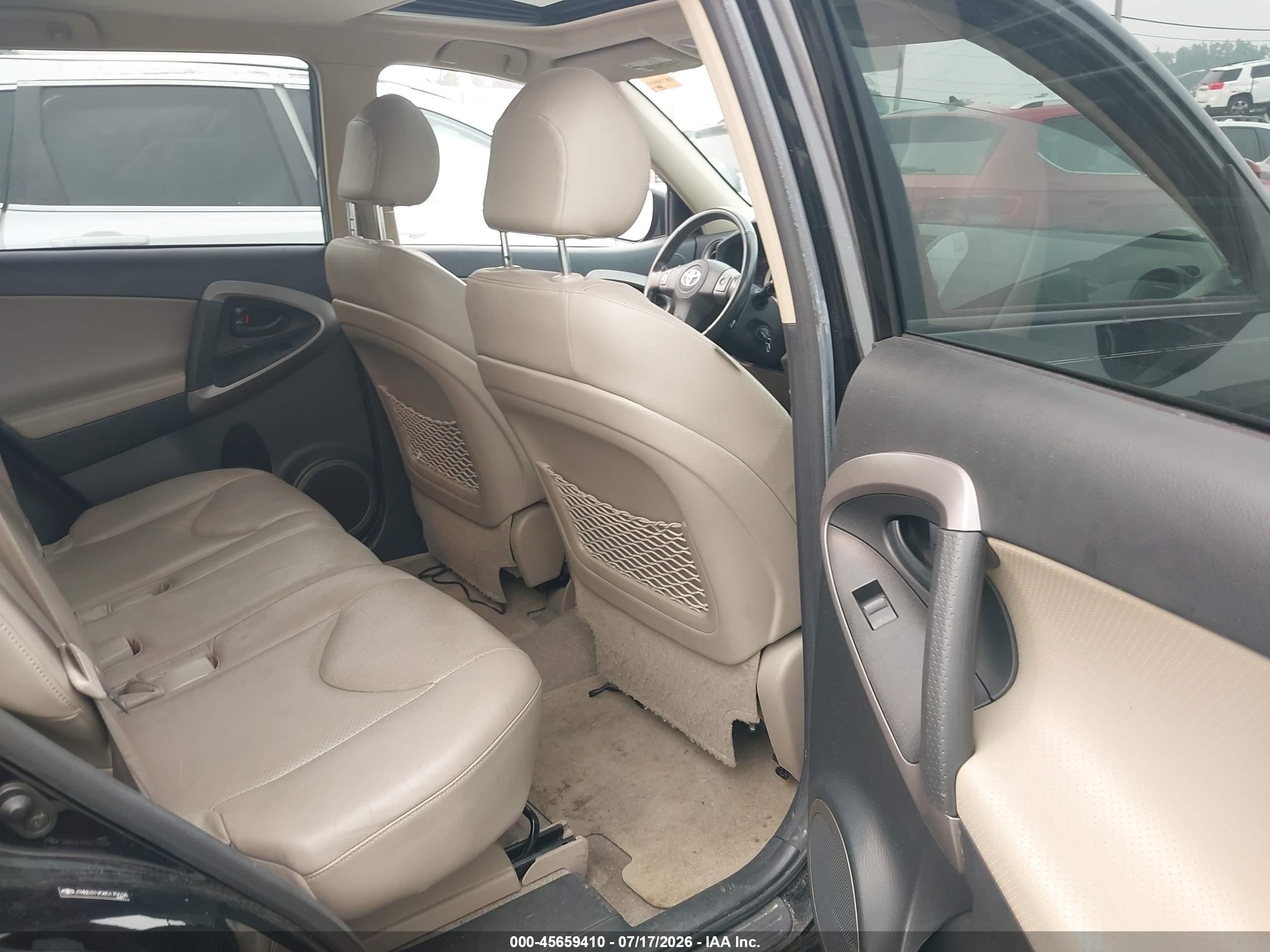 2008 Toyota Rav4 Limited Black vin: JTMBD31V585175528