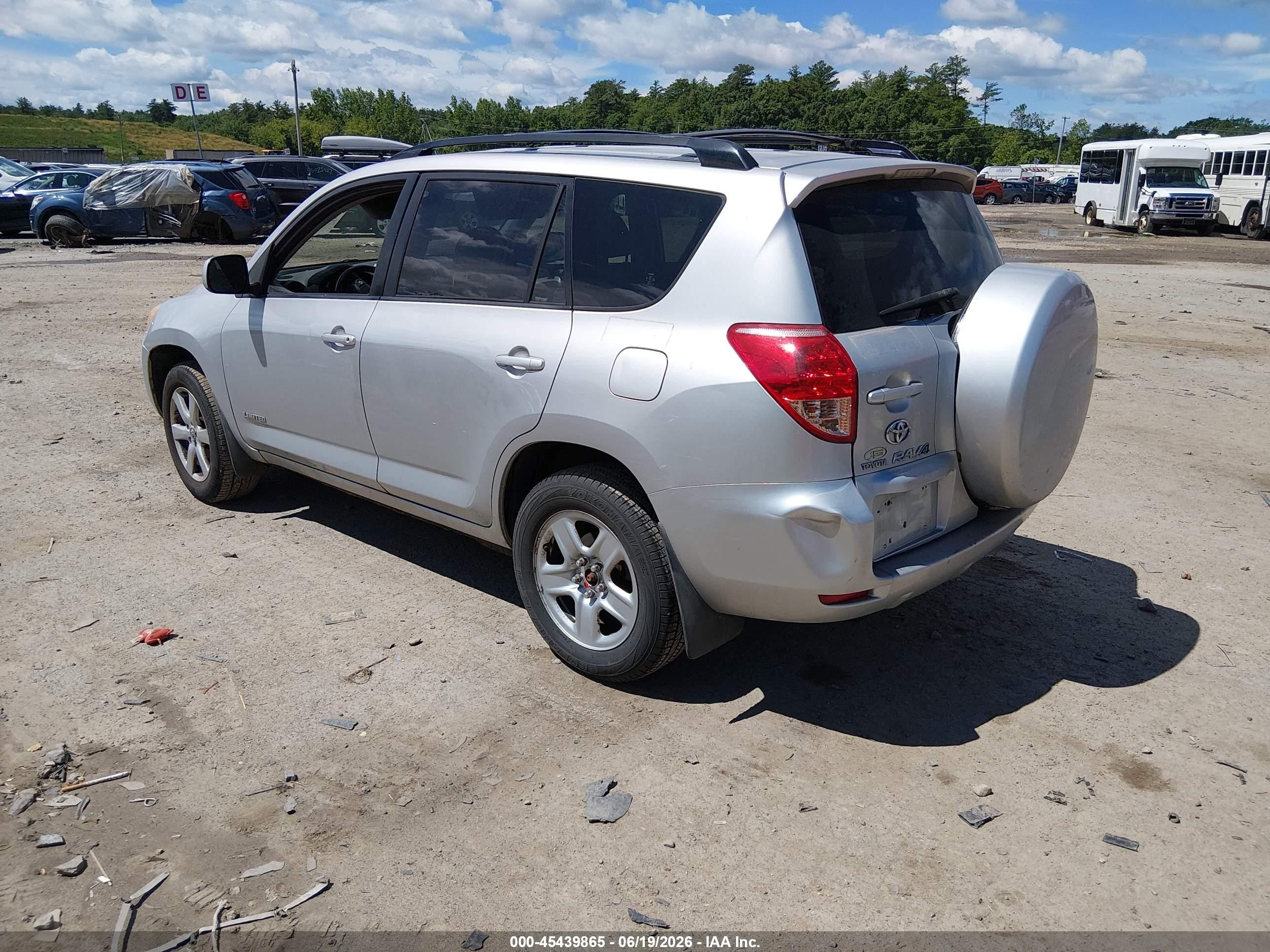 2008 Toyota Rav4 Limited Silver vin: JTMBD31V586083149