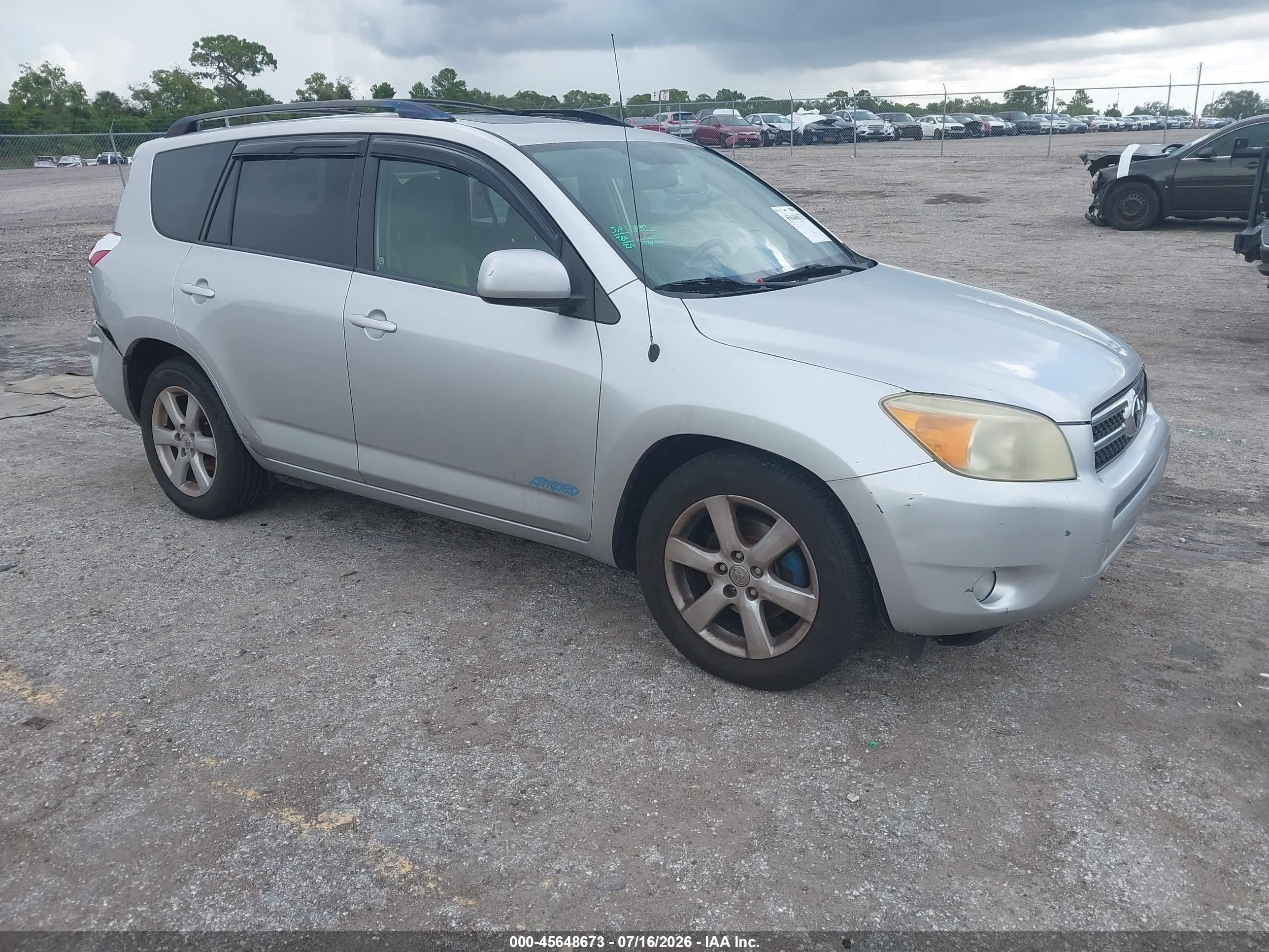2008 Toyota Rav4 Limited Silver vin: JTMBD31V586088349