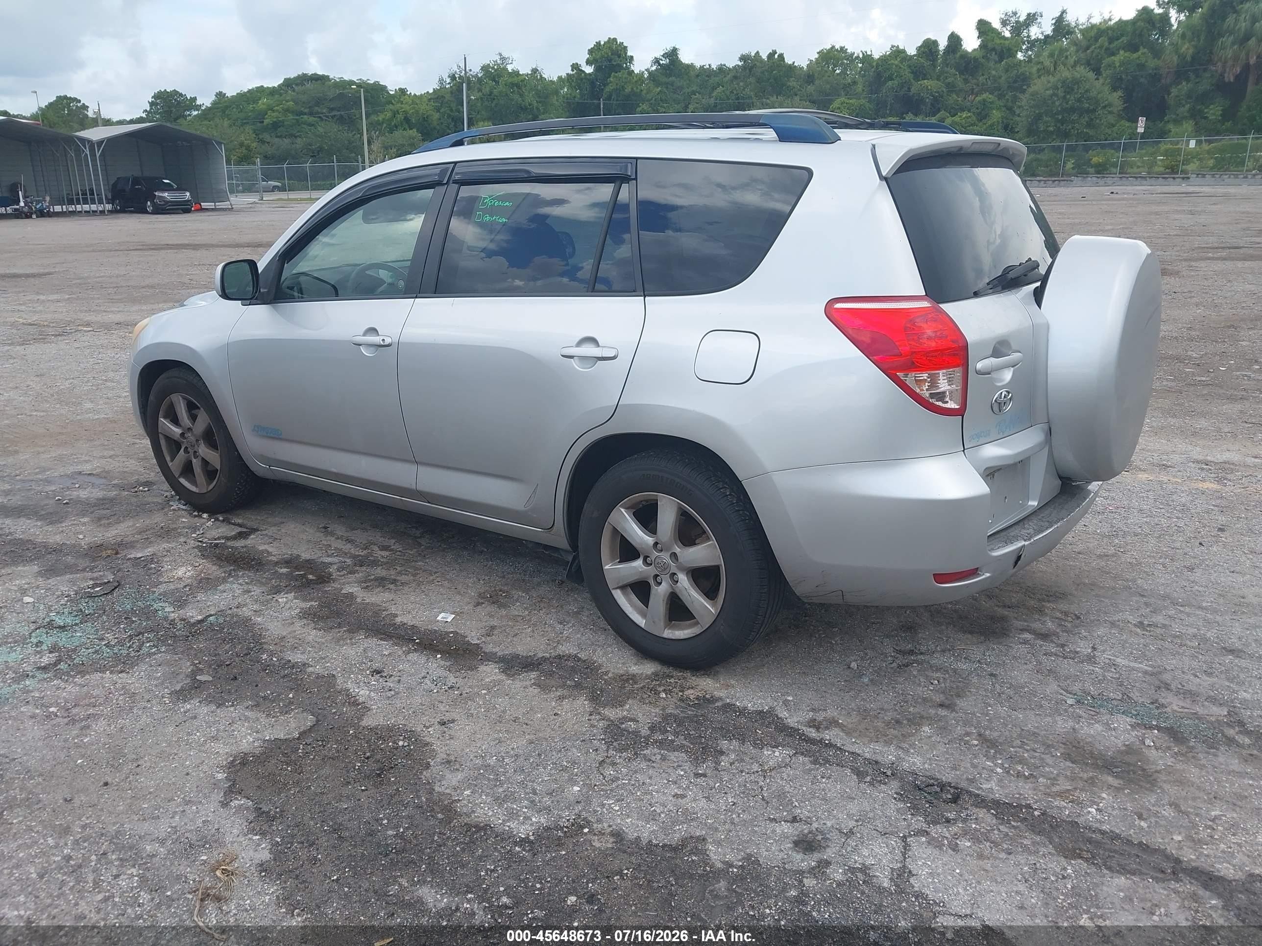 2008 Toyota Rav4 Limited Silver vin: JTMBD31V586088349