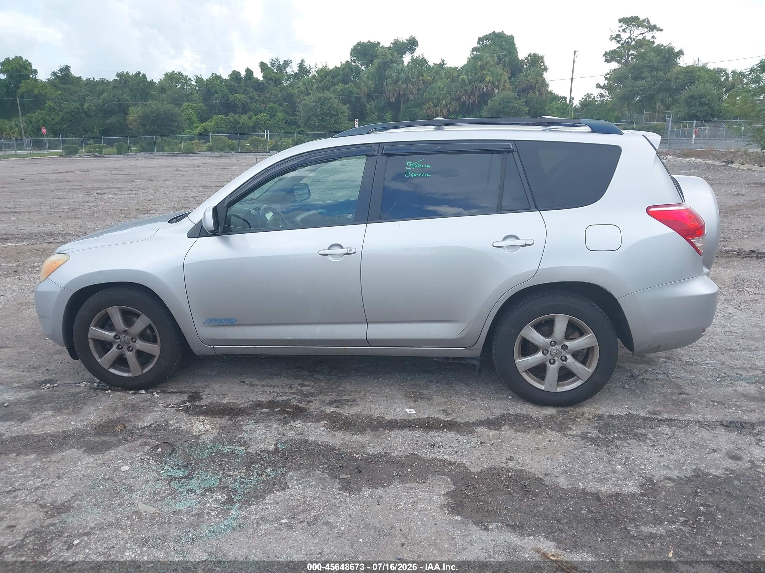 2008 Toyota Rav4 Limited Silver vin: JTMBD31V586088349