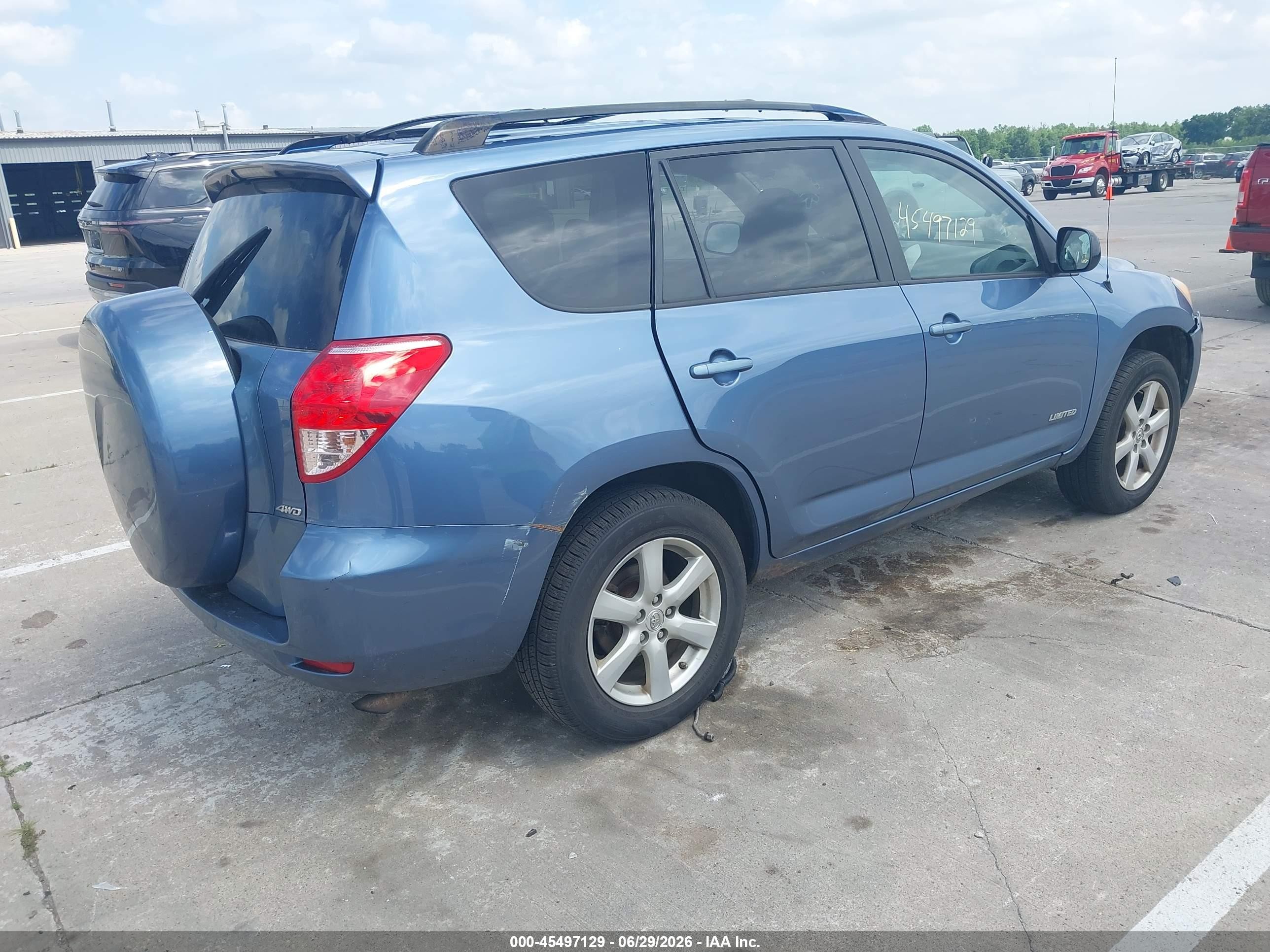 2006 Toyota Rav4 Limited Blue vin: JTMBD31V666011387