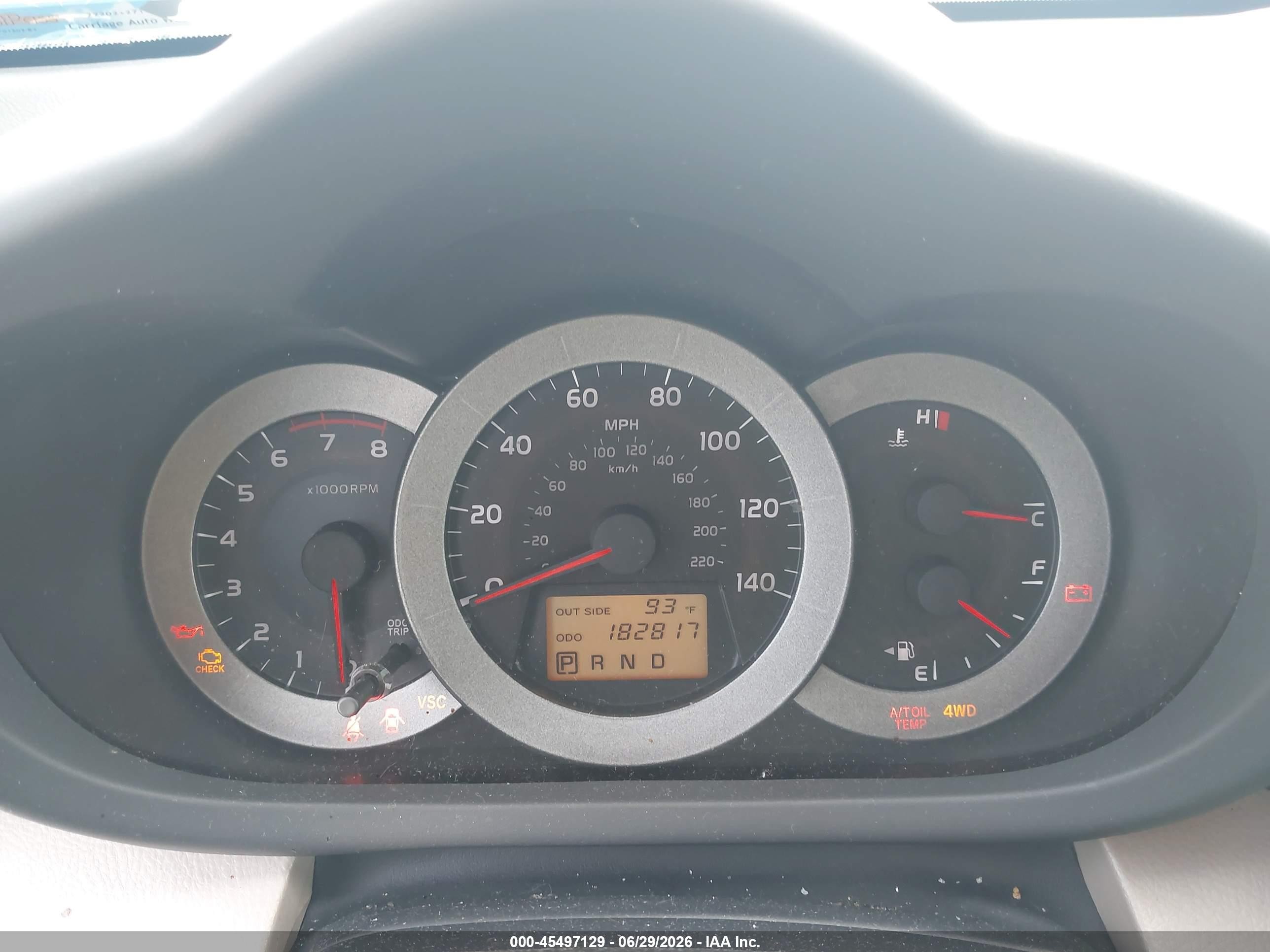 2006 Toyota Rav4 Limited Blue vin: JTMBD31V666011387