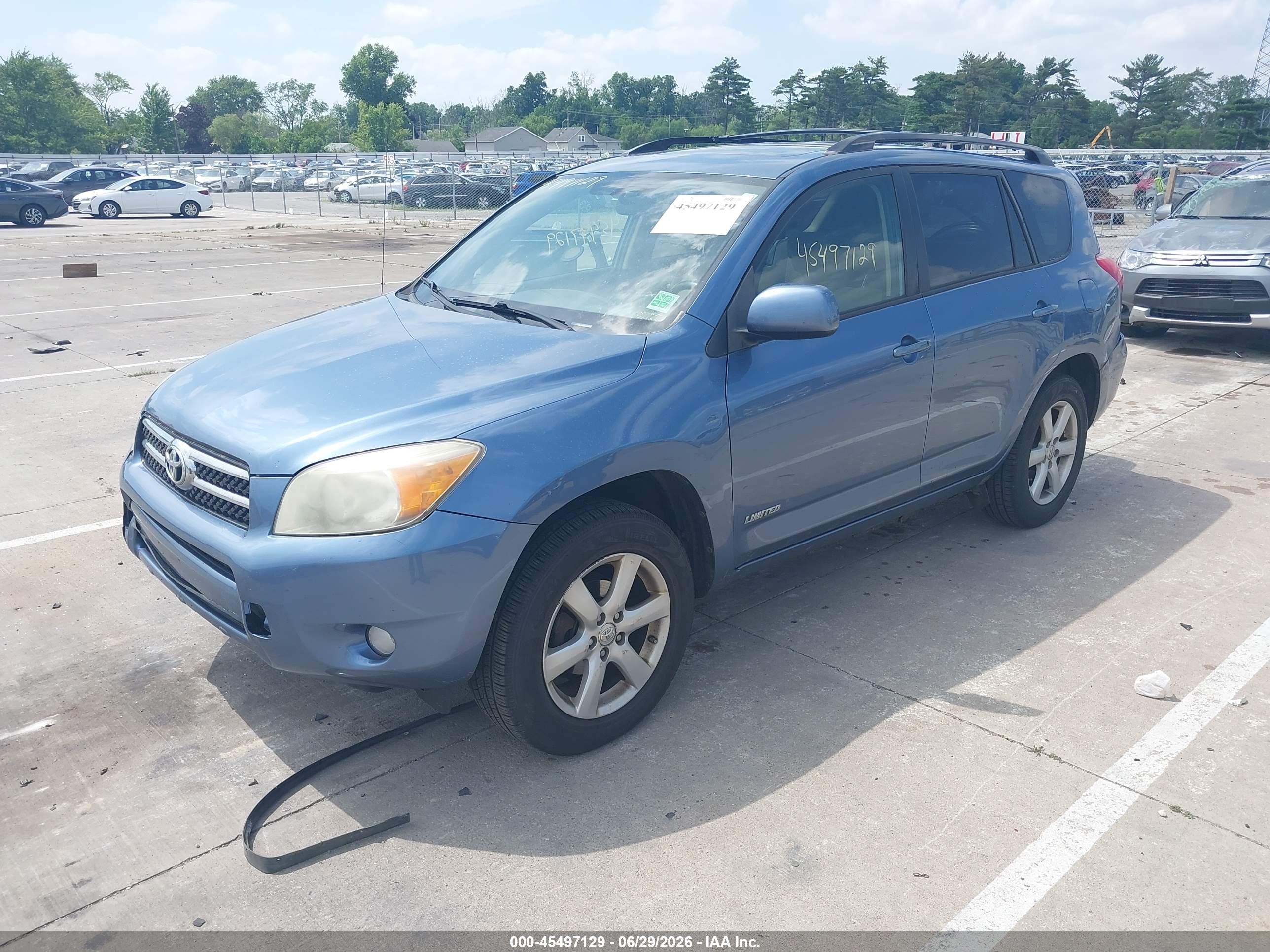 2006 Toyota Rav4 Limited Blue vin: JTMBD31V666011387