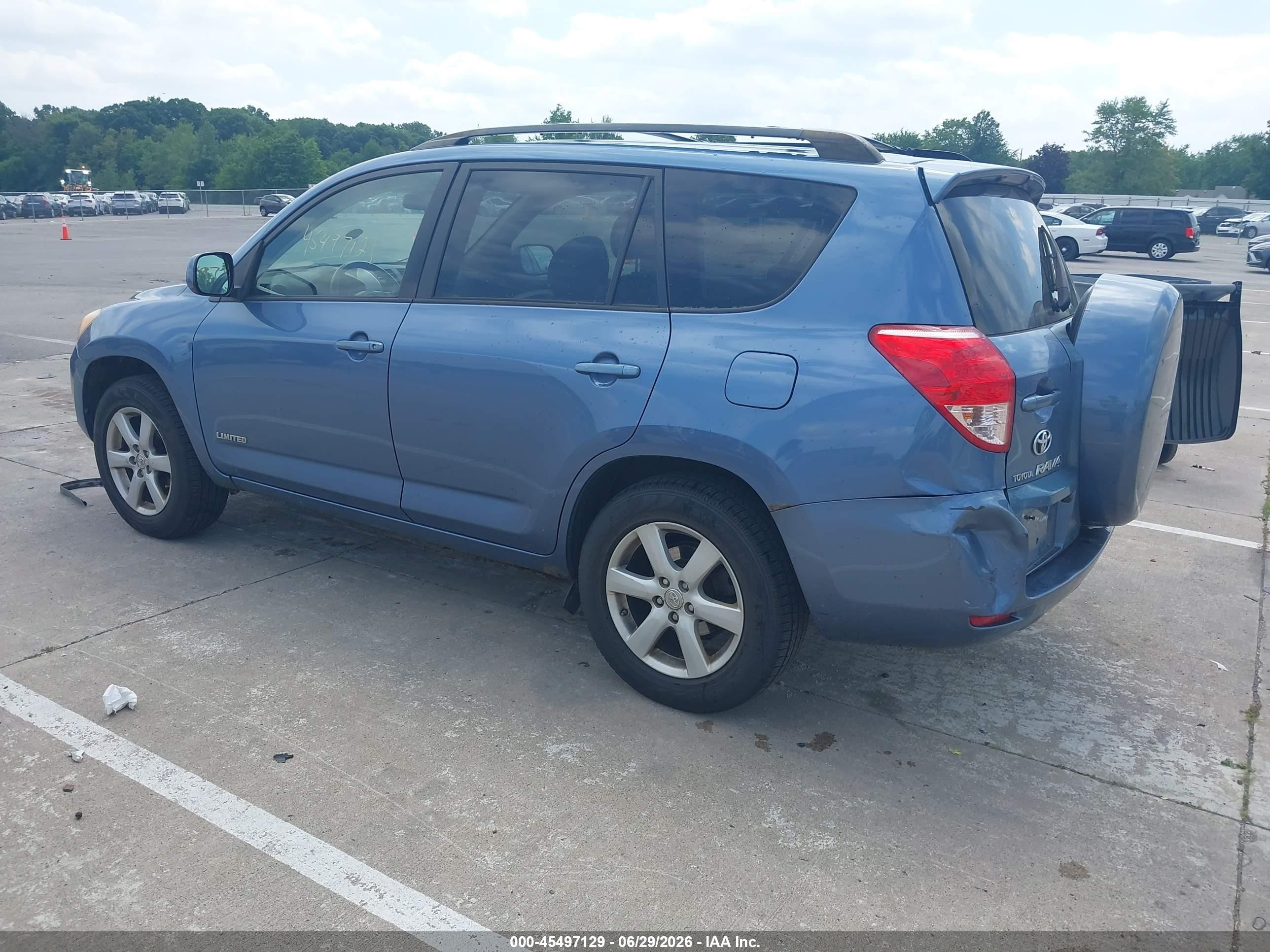 2006 Toyota Rav4 Limited Blue vin: JTMBD31V666011387