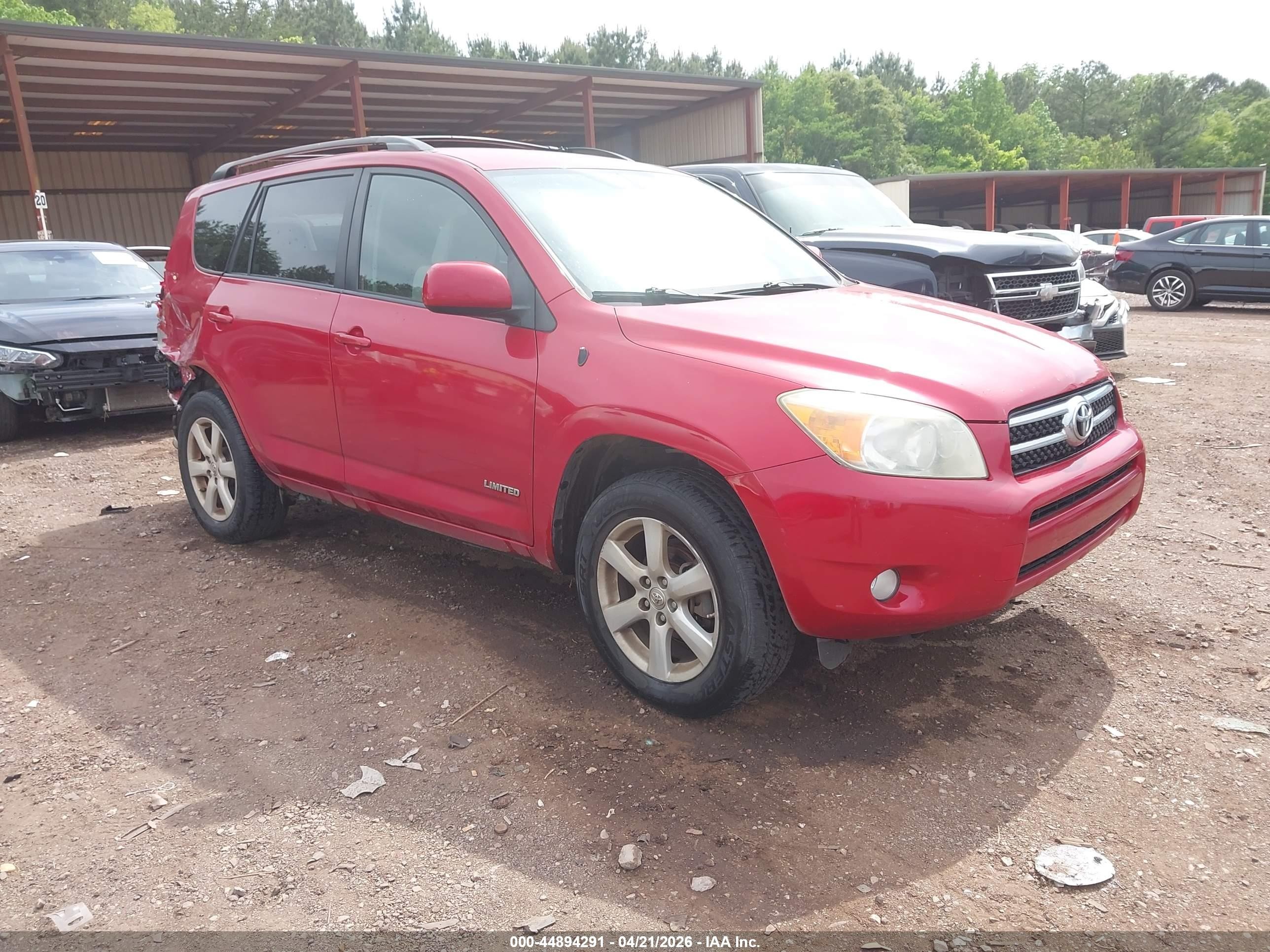 2007 Toyota Rav4 Limited Красный vin: JTMBD31V675070401