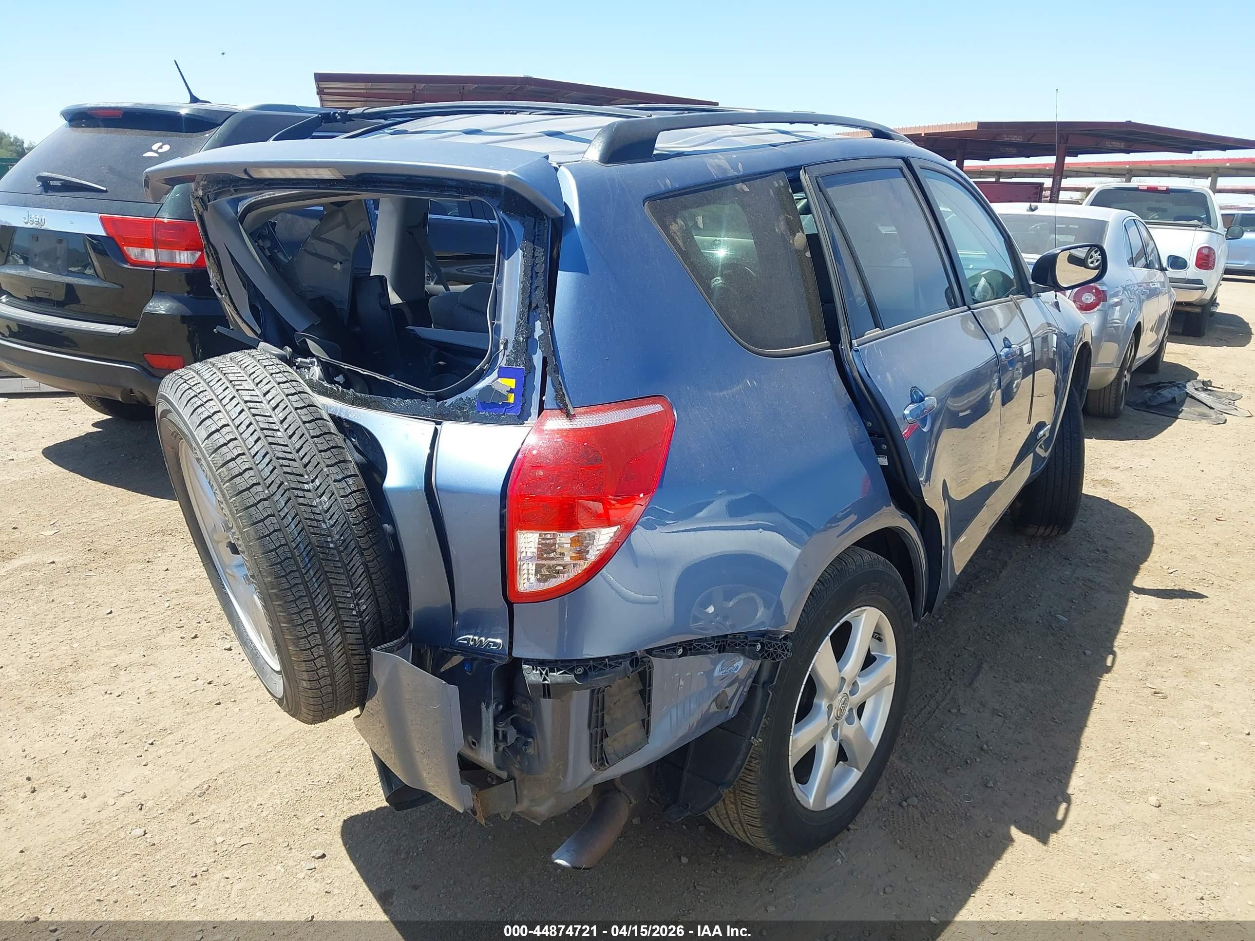 2007 Toyota Rav4 Limited Light Blue vin: JTMBD31V675091281