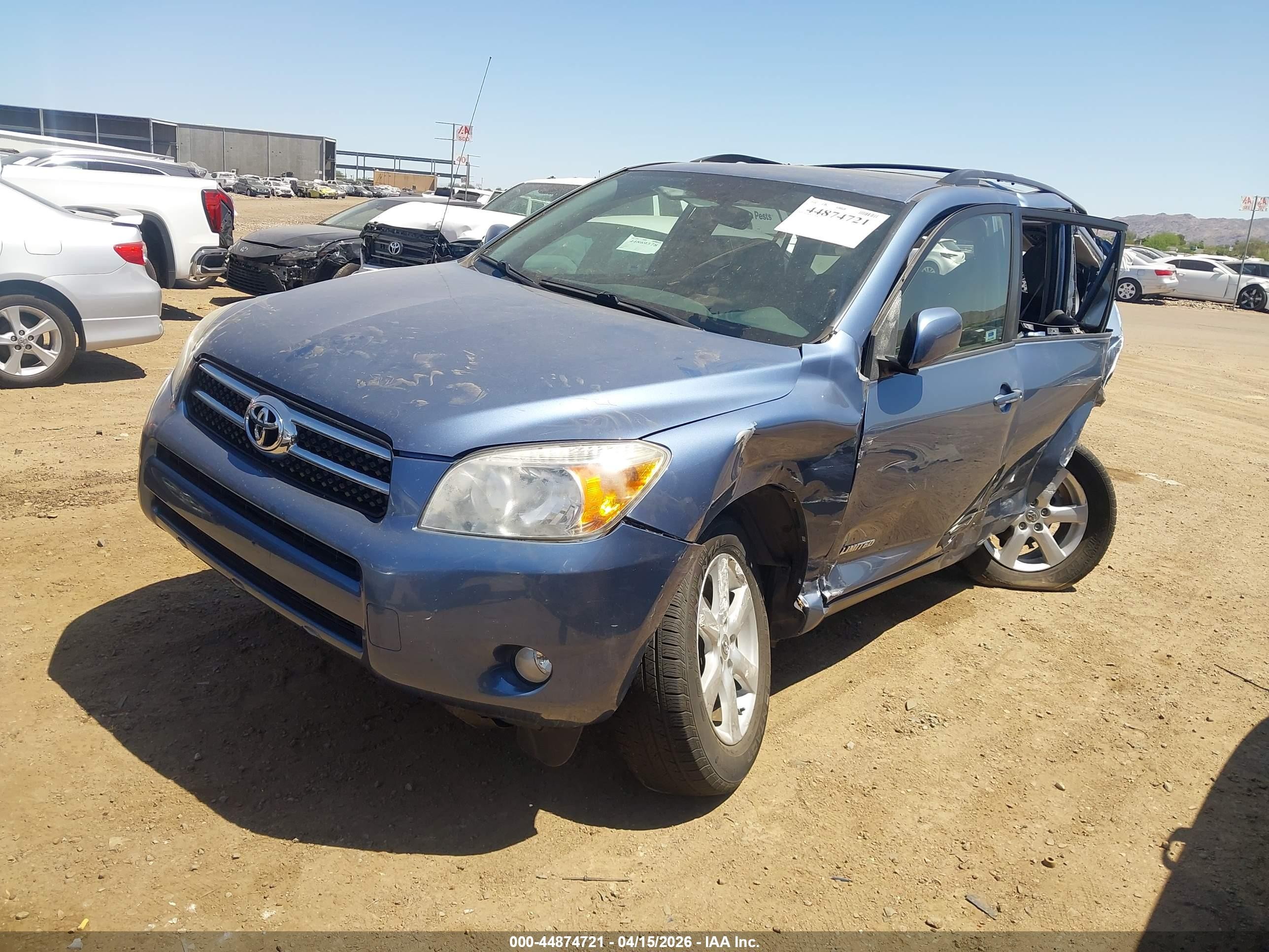2007 Toyota Rav4 Limited Light Blue vin: JTMBD31V675091281