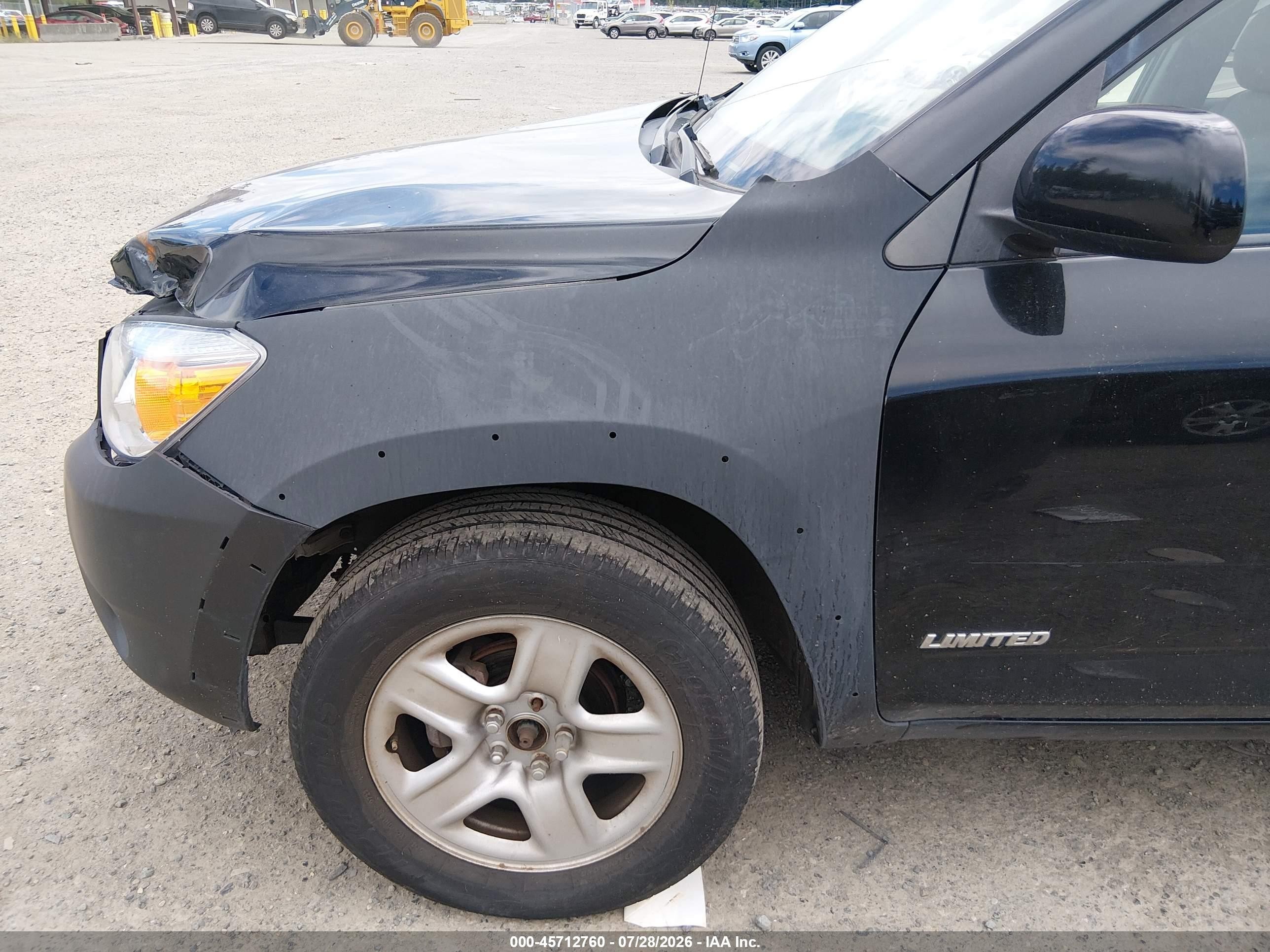 2007 Toyota Rav4 Limited Black vin: JTMBD31V676041684