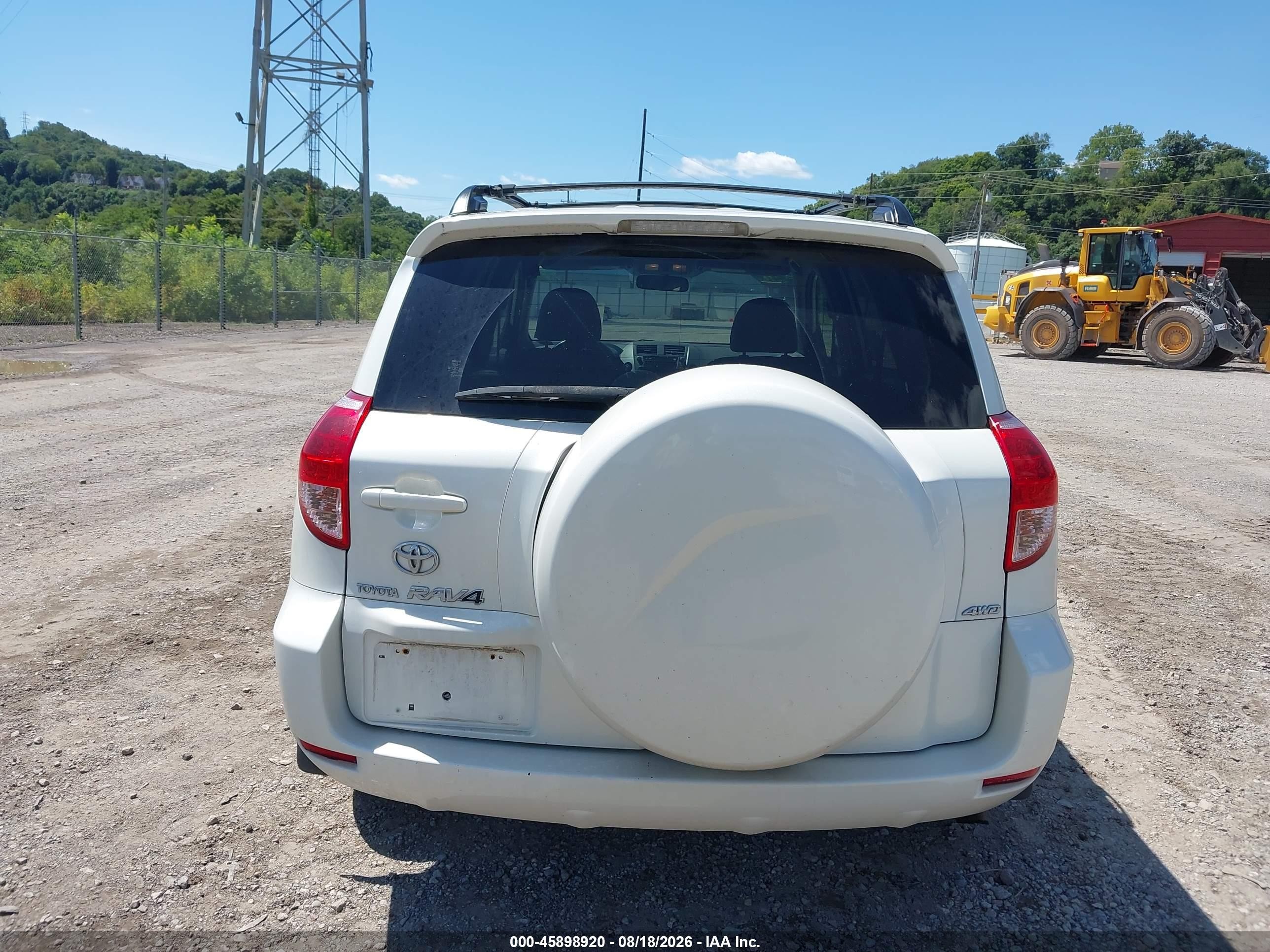 2008 Toyota Rav4 Limited White vin: JTMBD31V685186800