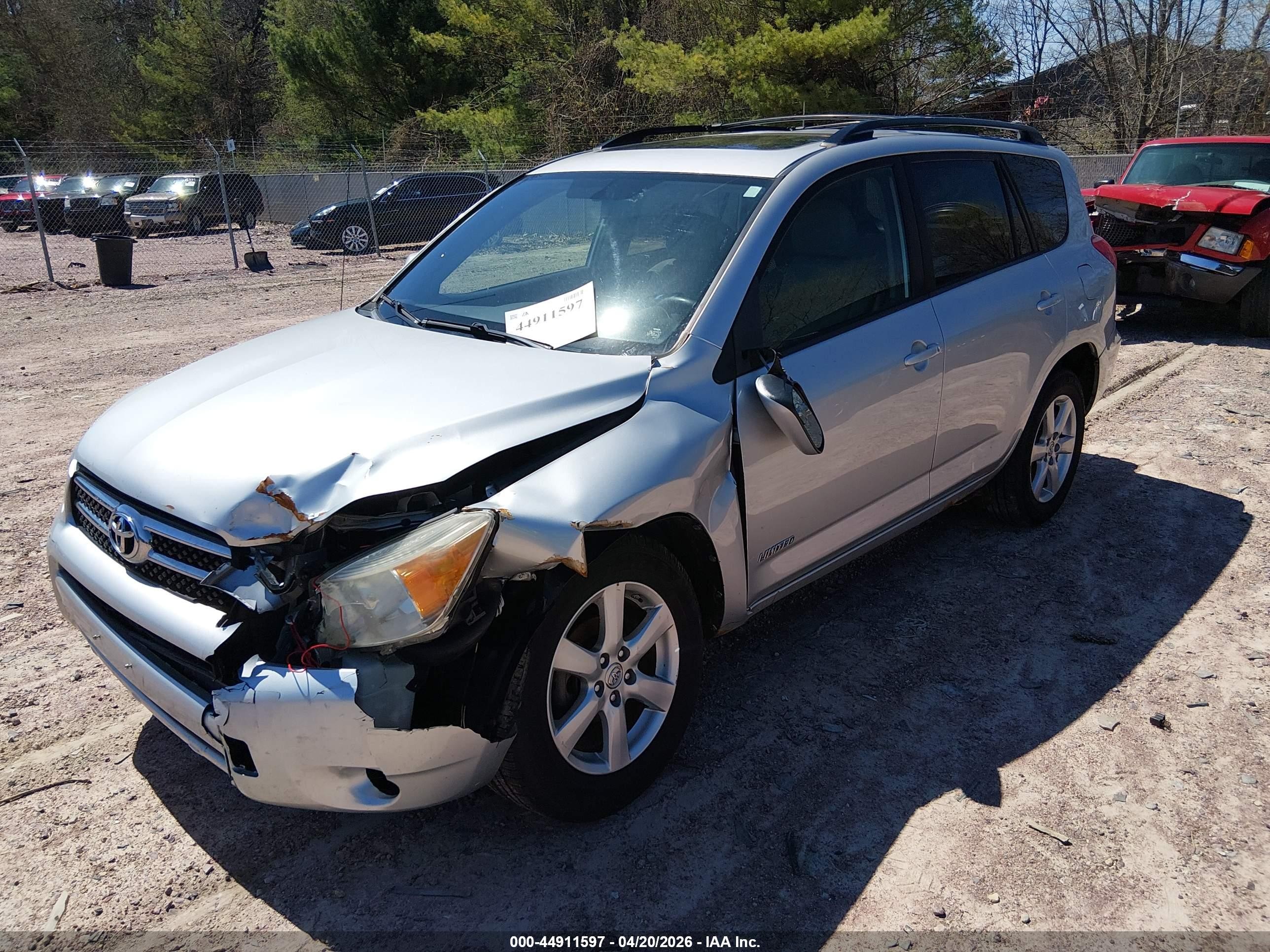 2008 Toyota Rav4 Limited Silver vin: JTMBD31V686067509