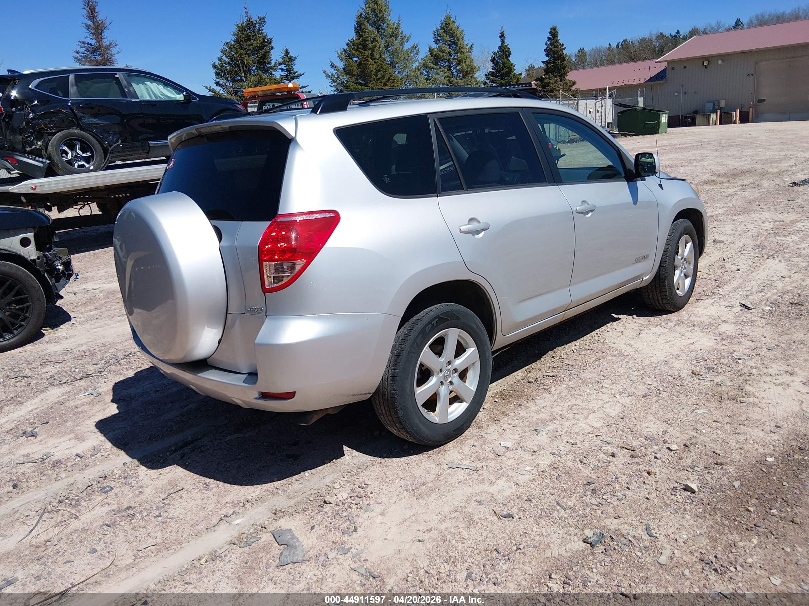 2008 Toyota Rav4 Limited Silver vin: JTMBD31V686067509