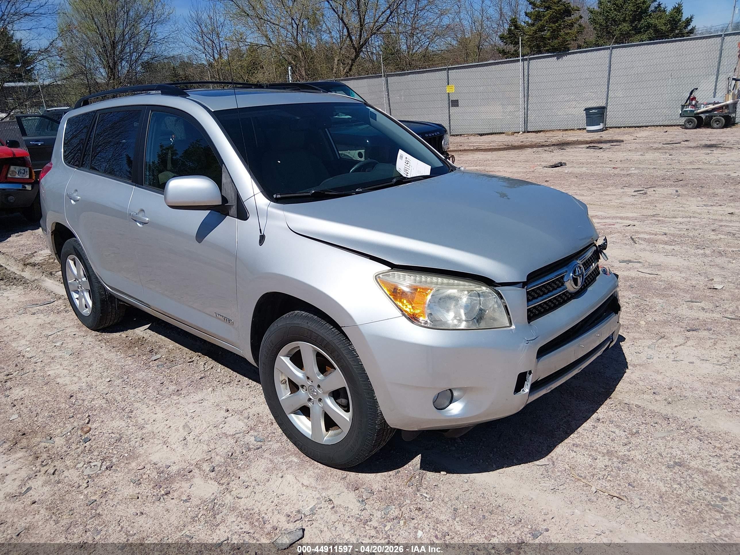 2008 Toyota Rav4 Limited Silver vin: JTMBD31V686067509
