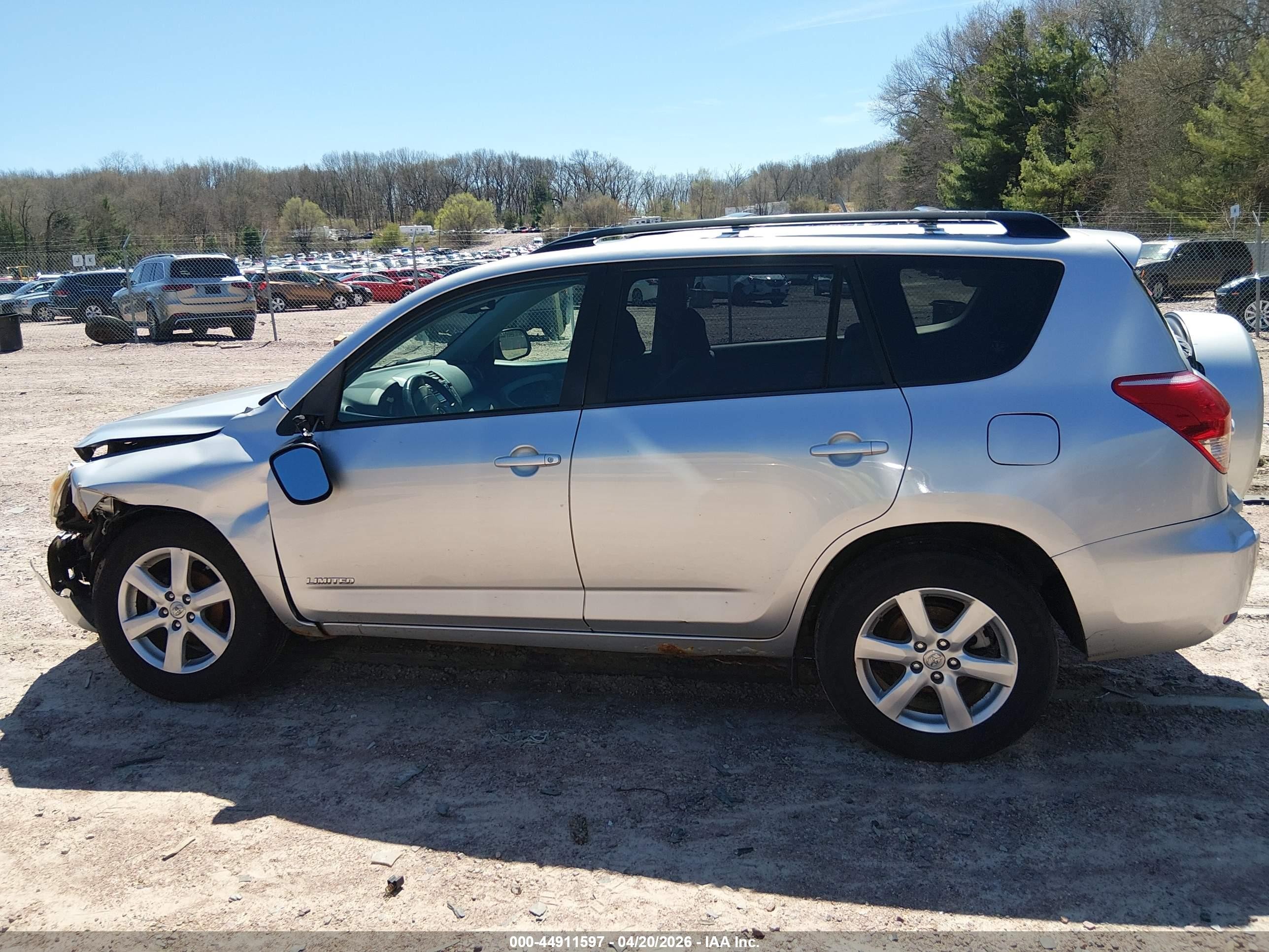 2008 Toyota Rav4 Limited Silver vin: JTMBD31V686067509