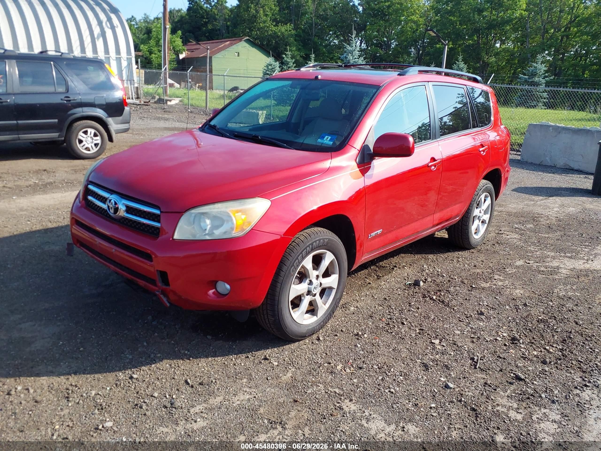 2007 Toyota Rav4 Limited Red vin: JTMBD31V775079589