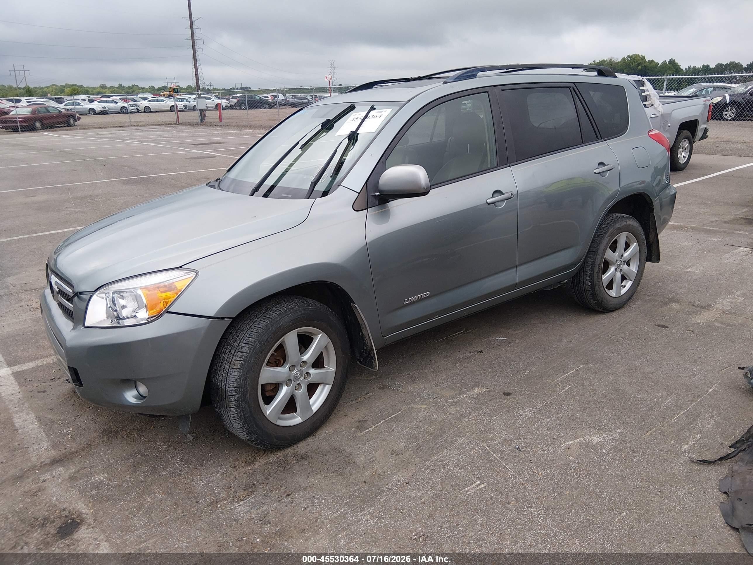 2008 Toyota Rav4 Limited Green vin: JTMBD31V785187101