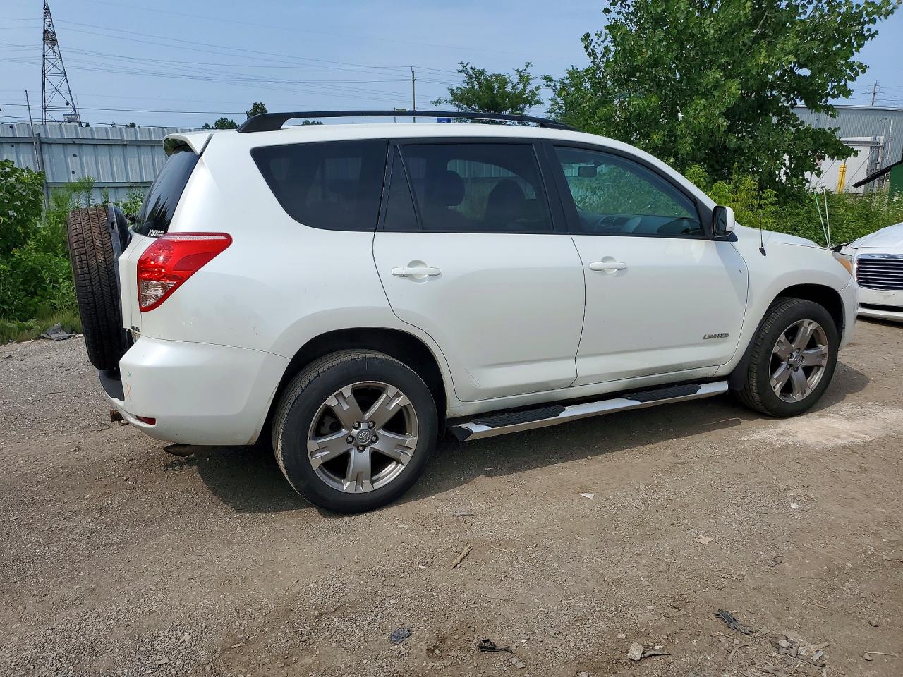 2007 Toyota Rav4 Limited White vin: JTMBD31V875100305