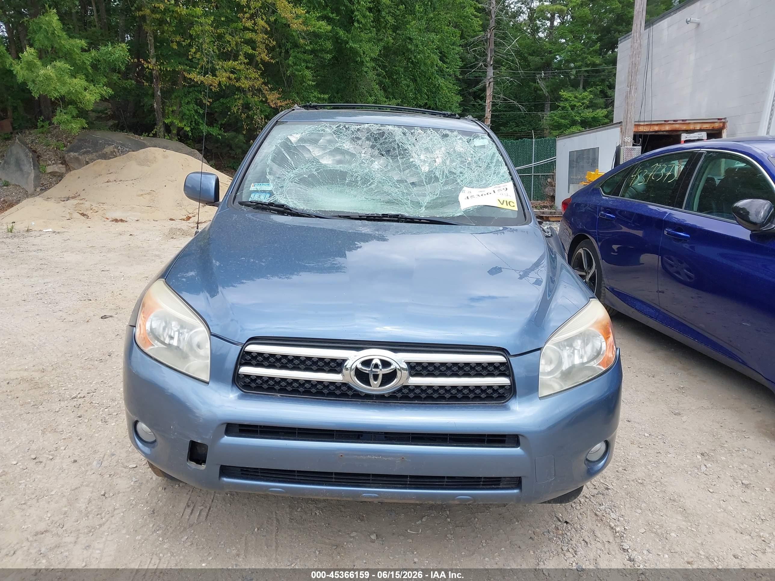 2007 Toyota Rav4 Limited Light Blue vin: JTMBD31V876041606
