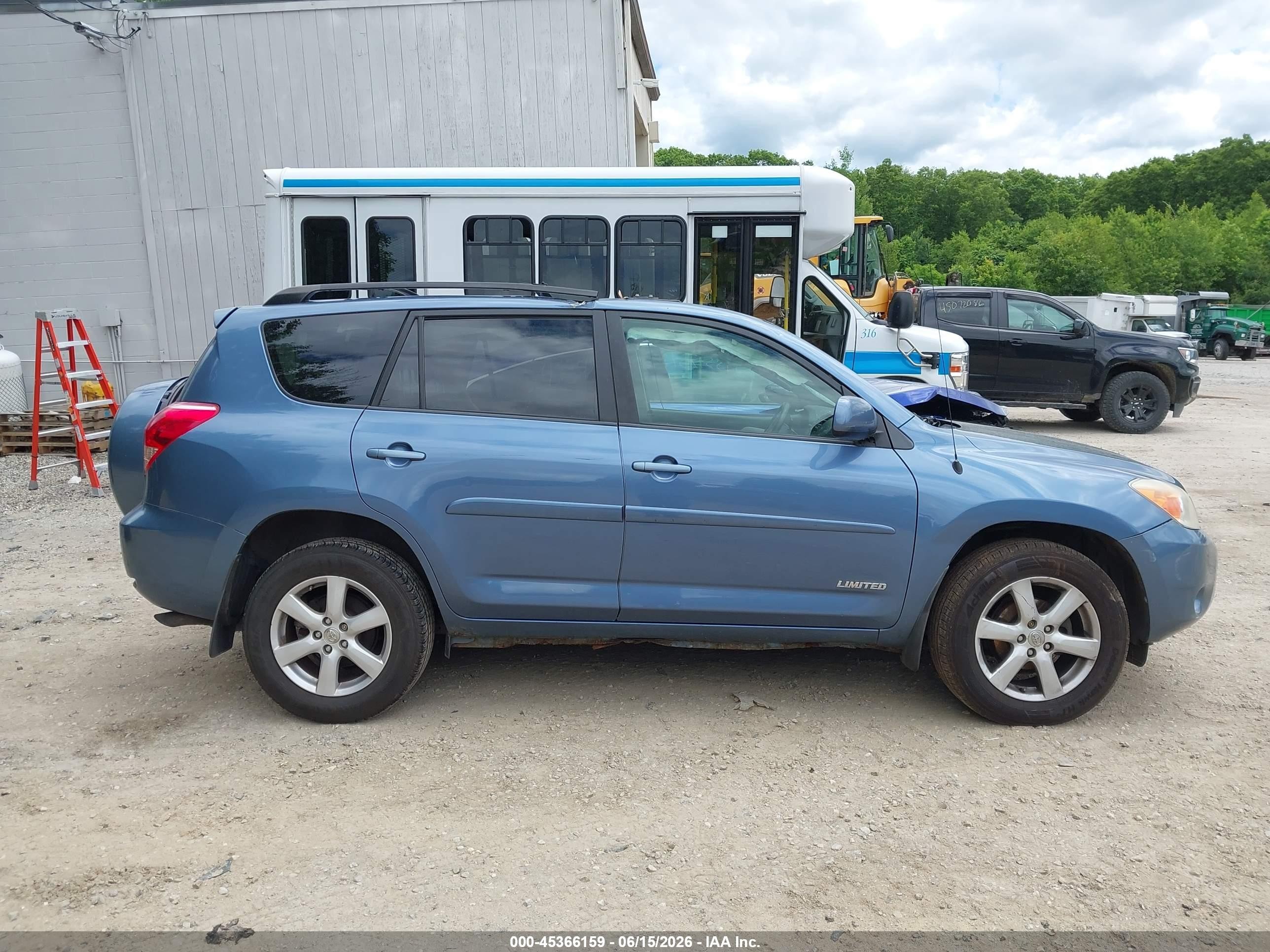 2007 Toyota Rav4 Limited Light Blue vin: JTMBD31V876041606