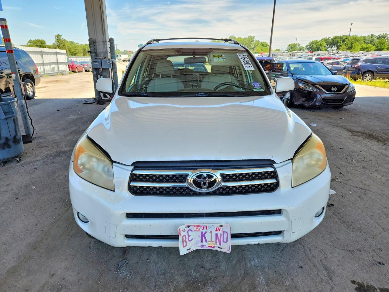 2008 Toyota Rav4 Limited White vin: JTMBD31V885134357