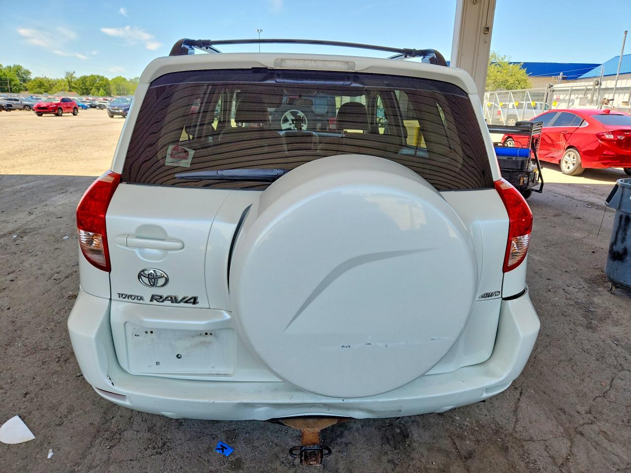 2008 Toyota Rav4 Limited White vin: JTMBD31V885134357